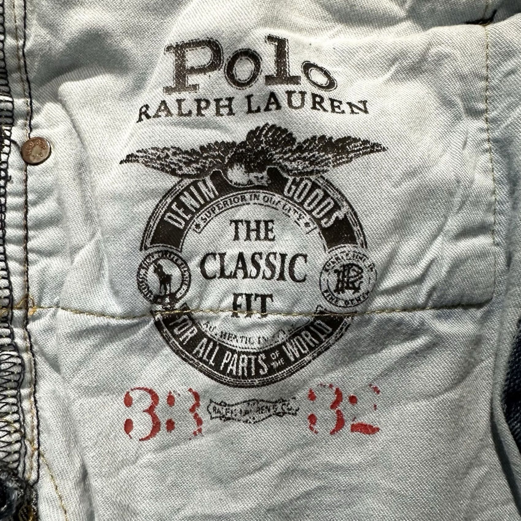 Polo Ralph Lauren Polo Ralph Lauren Jeans Mens 33x32 Blue Denim The Classic Fit Size US XS / EU 42 / 0 - 5 Thumbnail