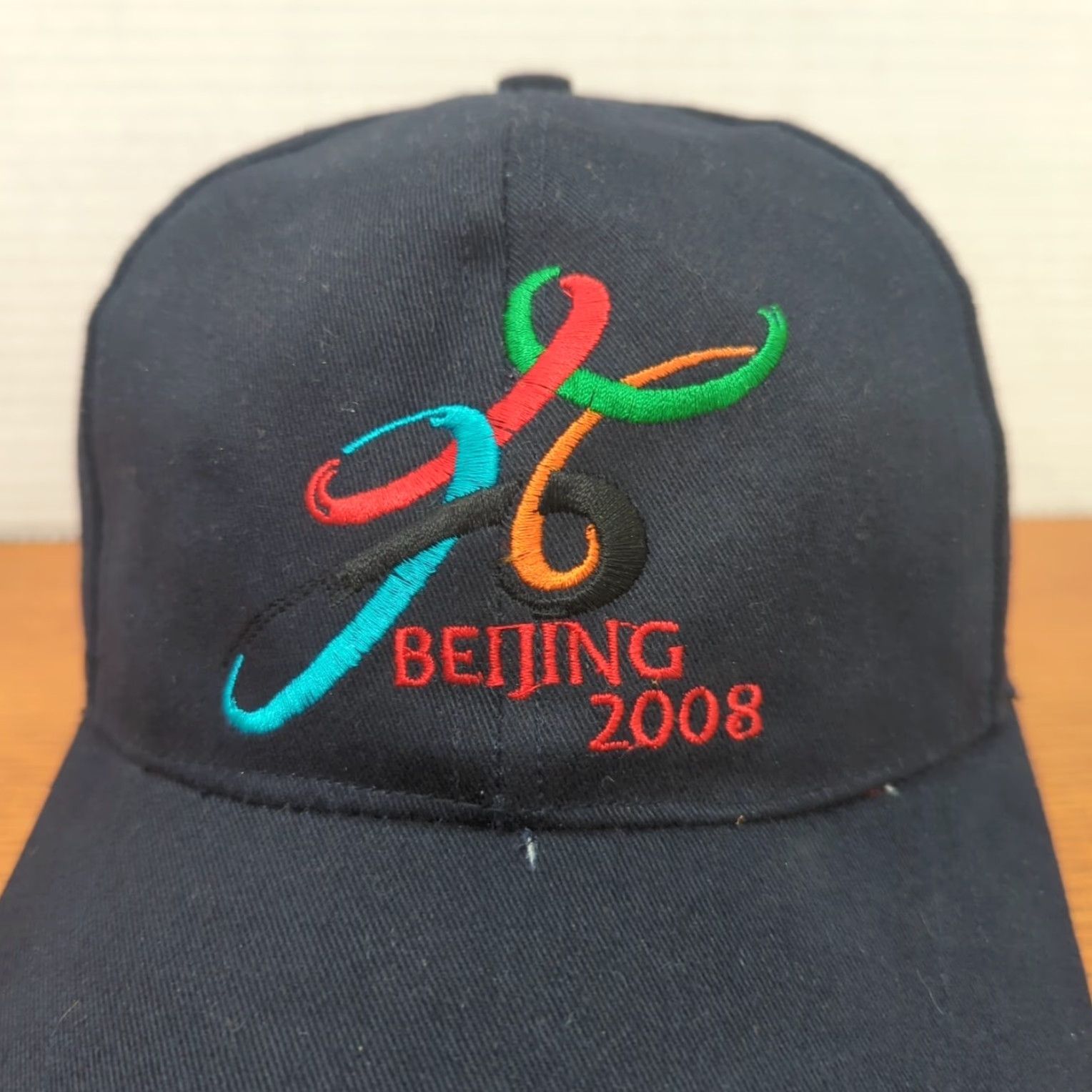 Vintage Beijing Olympics Hat Cap Long Bill Adjustable Baseball Cap Blue Cotton Men One Size USA 2008 Vintage? (but not vintage) Size ONE SIZE - 7 Thumbnail