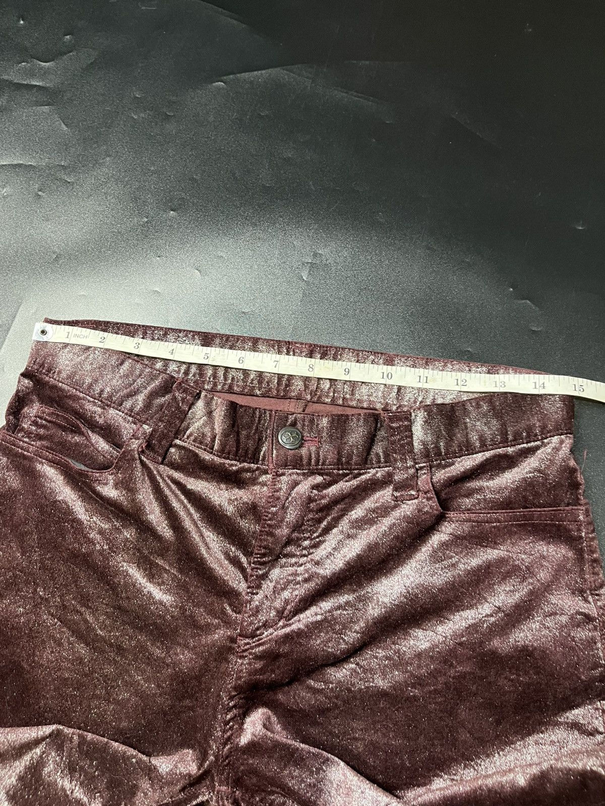 If Six Was Nine Japanese IAN ERVISION Metallic Flare jeans Size US 30 / EU 46 - 12 Thumbnail