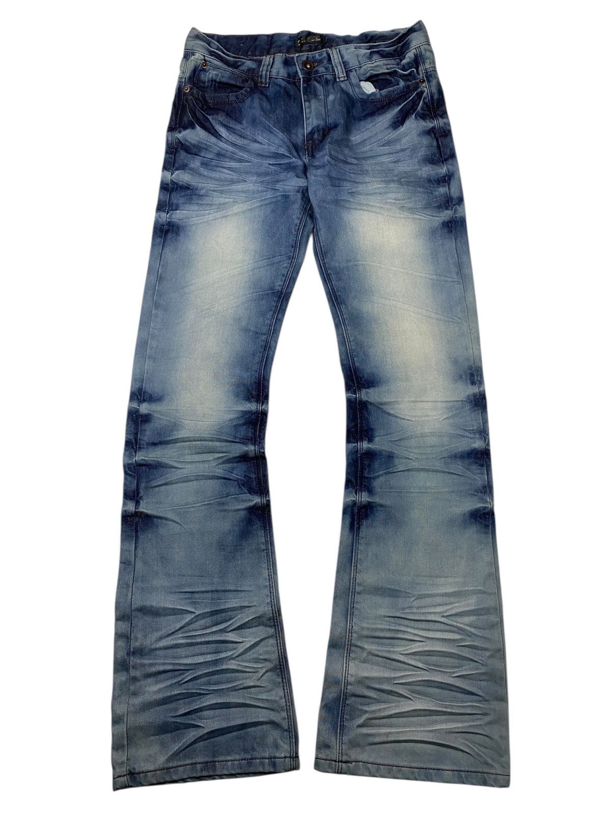 Le Grande Bleu (L.G.B.) 2000's Black Crown Clawmark Flared Jeans Size US 29 - 1 Thumbnail