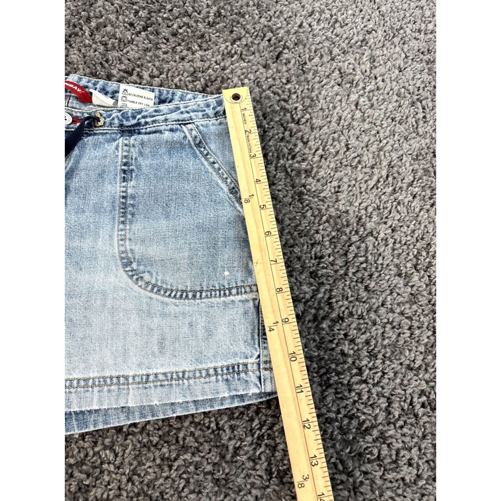 Vintage VINTAGE UnionBay Shorts Womens 26 Low Rise Light Wash Denim Drawstring Y2K Size 26" / US 2 / IT 38 - 2 Thumbnail