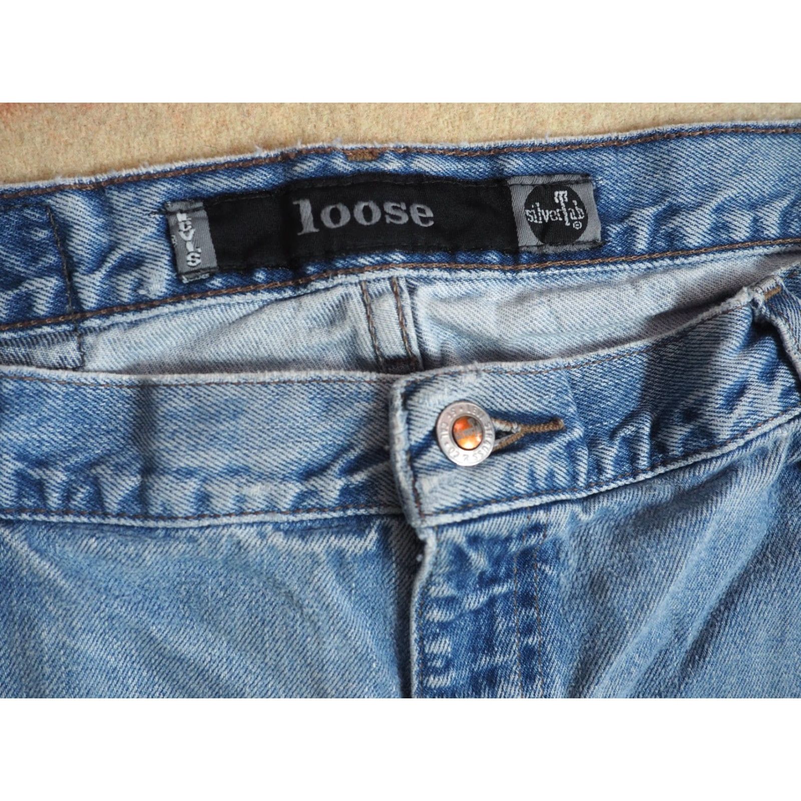 Levi's VTG Levi's Silvertab Jeans 36x32 Blue Denim Mens Baggy Grunge 90s 2000s Denim Pants Casual Size US 36 / EU 52 - 5 Thumbnail