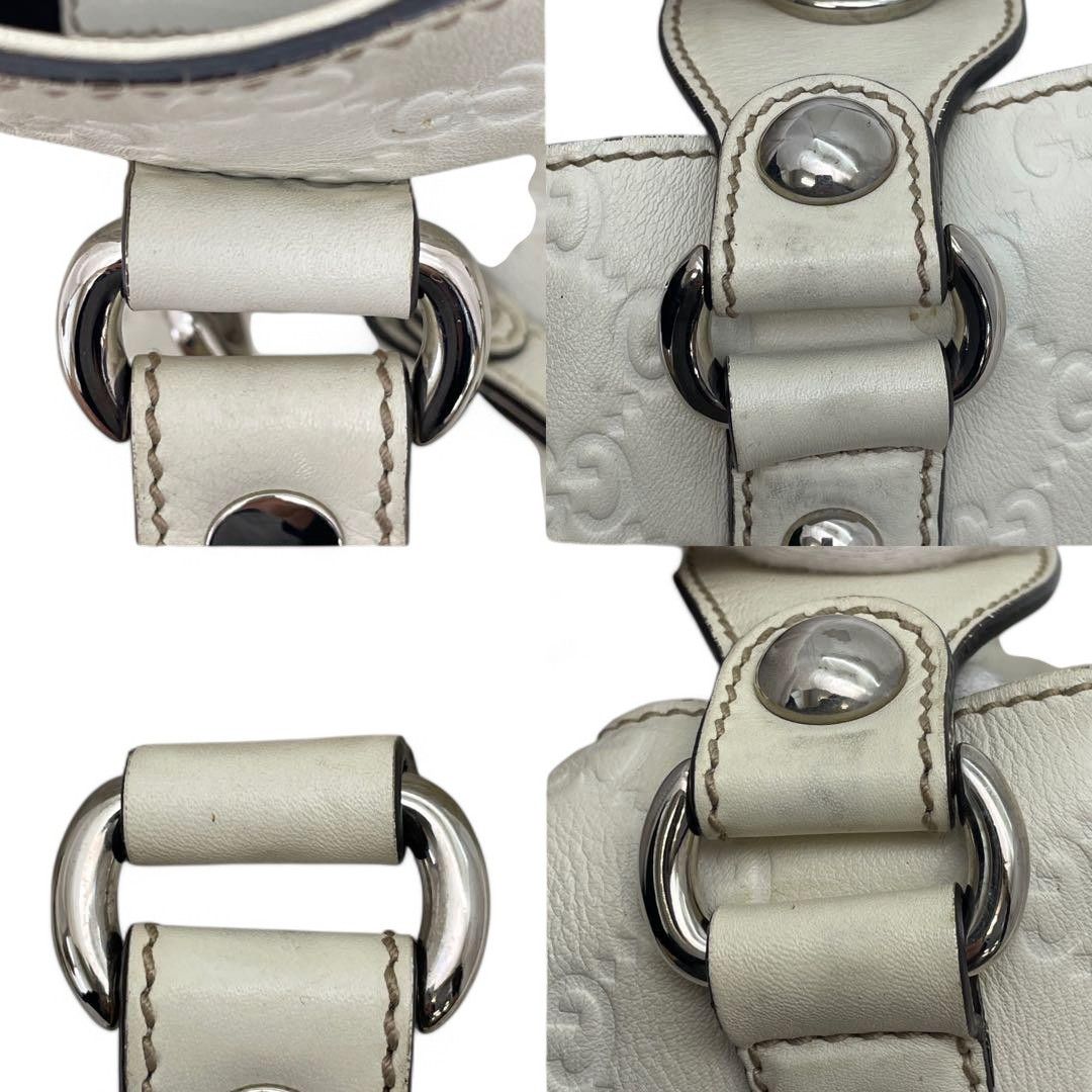 Gucci Gucci - Shima Leather Monogram White GG Monogram Handbag Size ONE SIZE - 10 Thumbnail