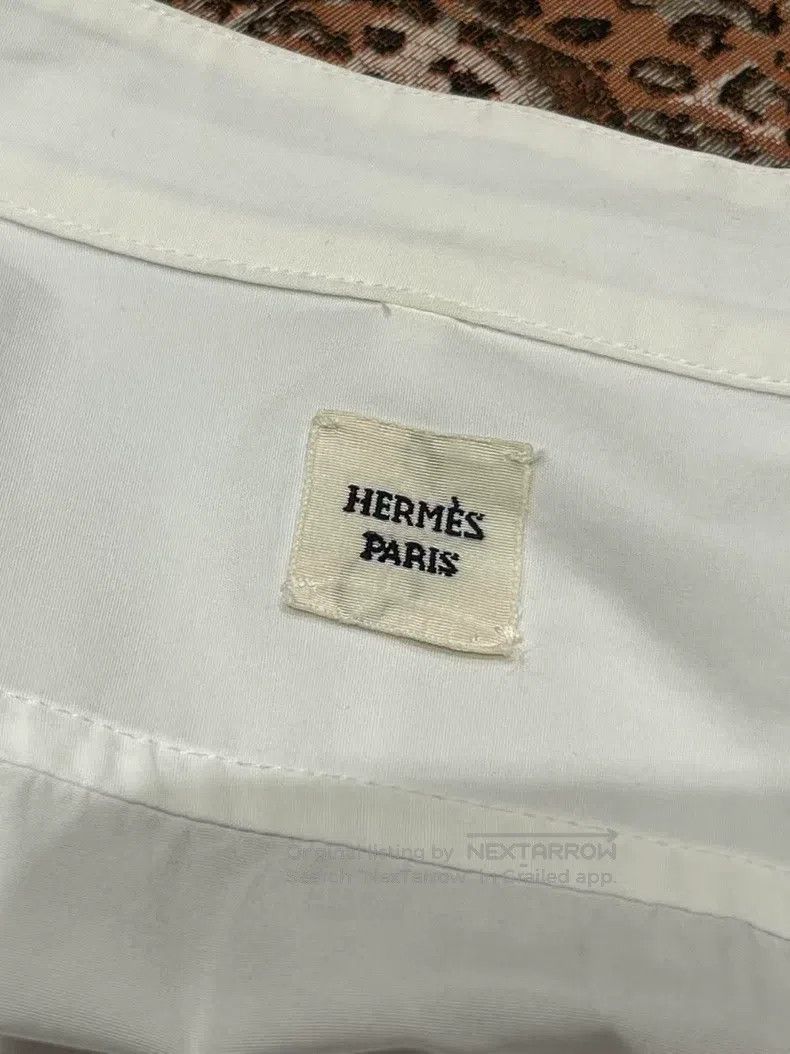 Hermes Hermes White shirt dress Size XS / US 0-2 / IT 36-38 - 4 Thumbnail