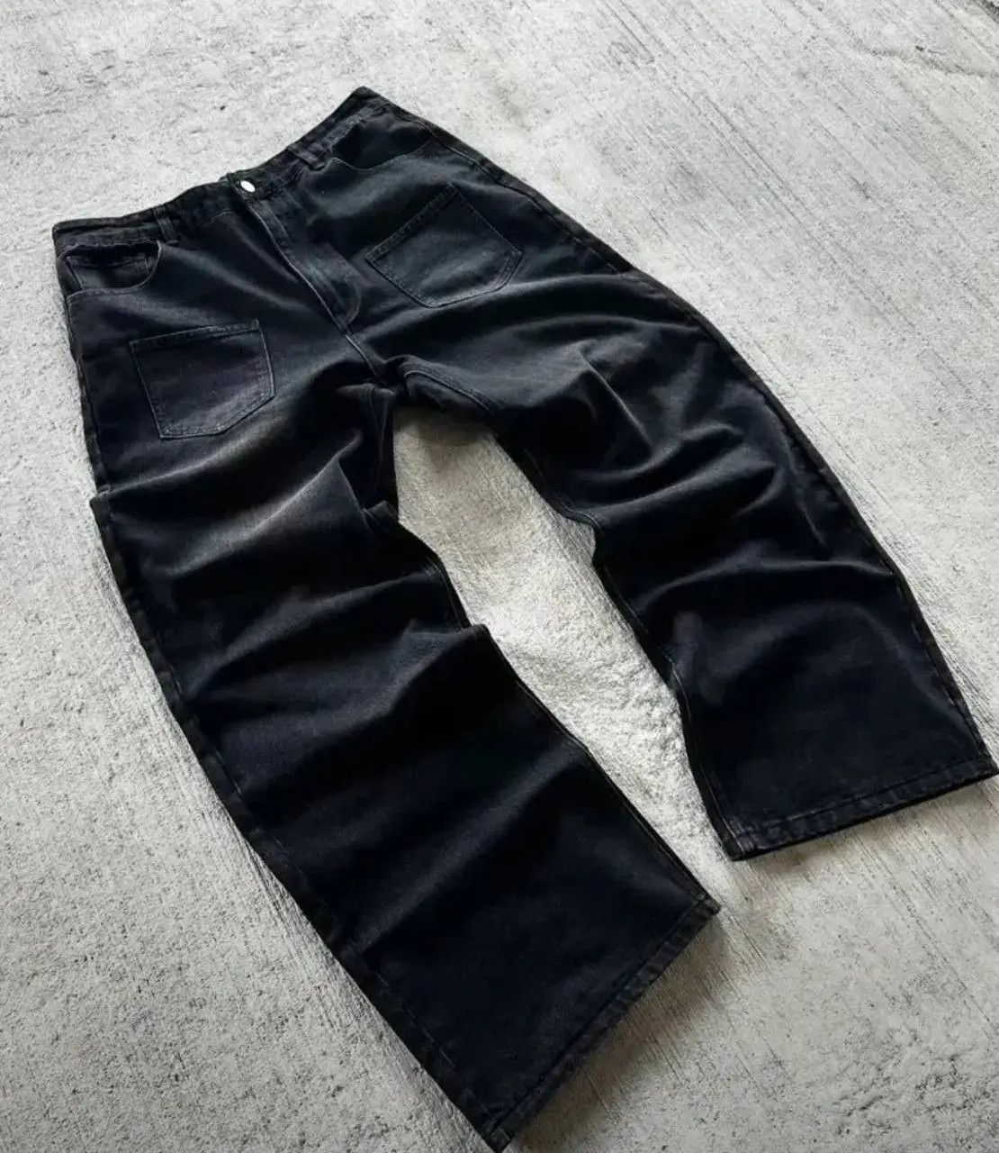 Japanese Brand × Vintage hip hop wide leg jeans Size US 34 / EU 50 - 3 Thumbnail