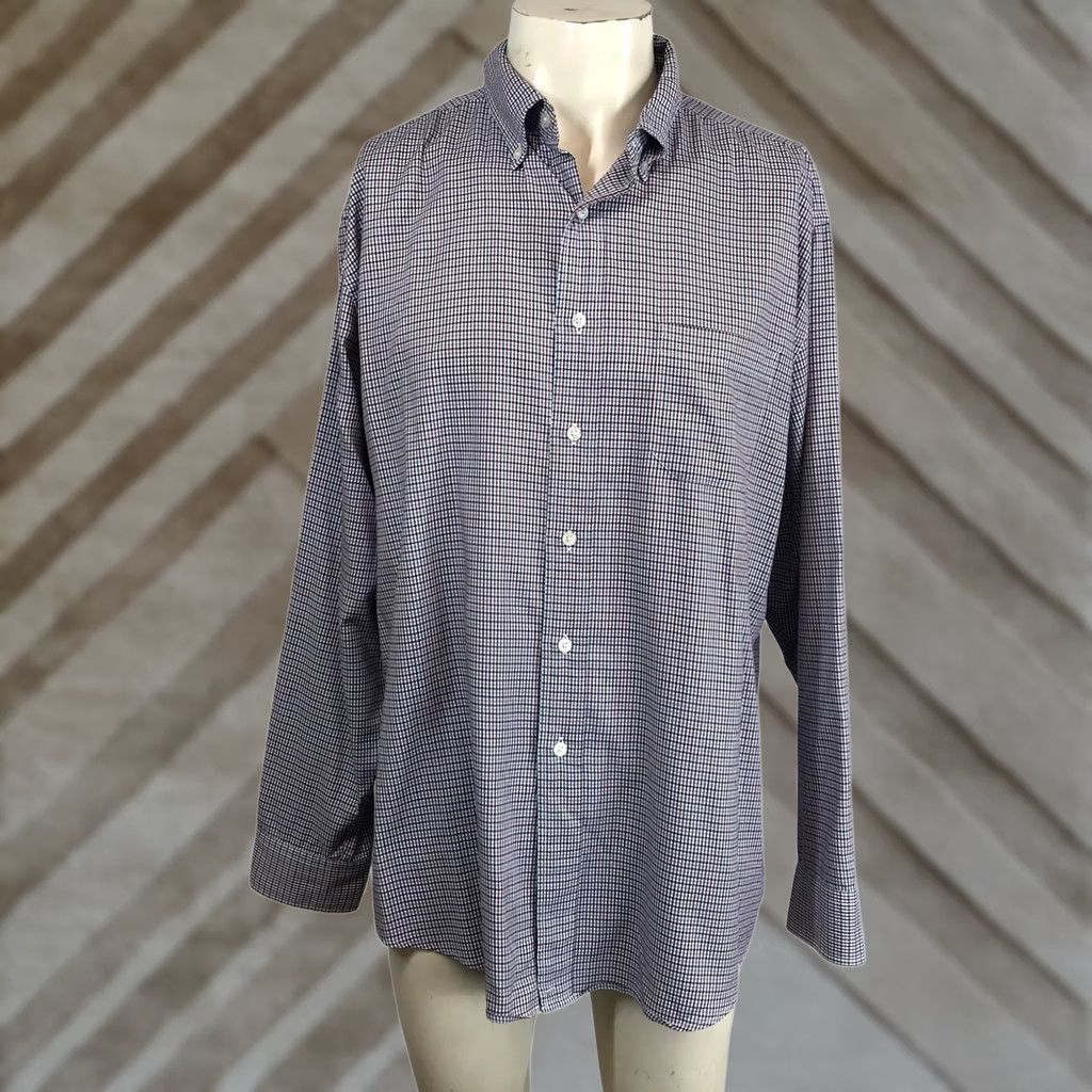 Pendleton Pendleton Bridgeport Mens Button-Down Shirt Plaid Long Sleeve XL Blue Check Casual Workwear Shirt Mens XL Size US XL / EU 56 / 4 - 1 Thumbnail