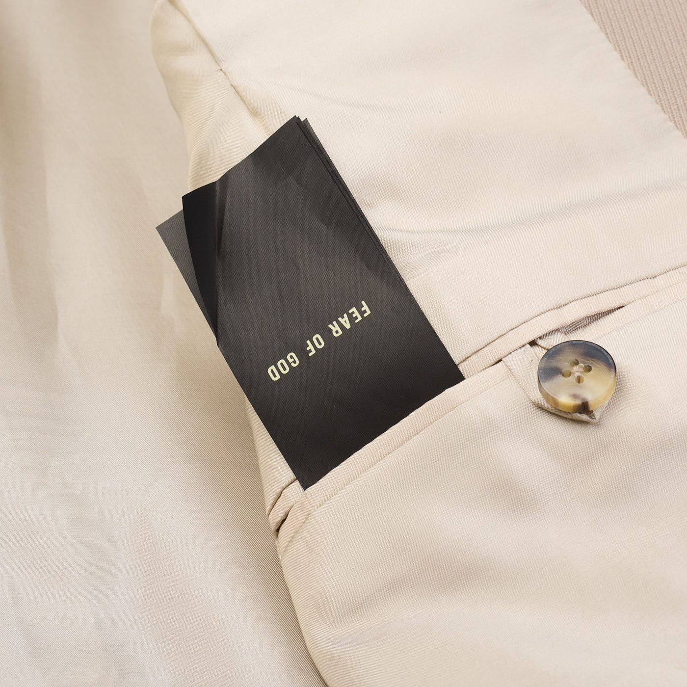 Fear of God FEAR OF GOD Dusty Beige Eternal Wool DB Suit Jacket Size 40R - 5 Thumbnail