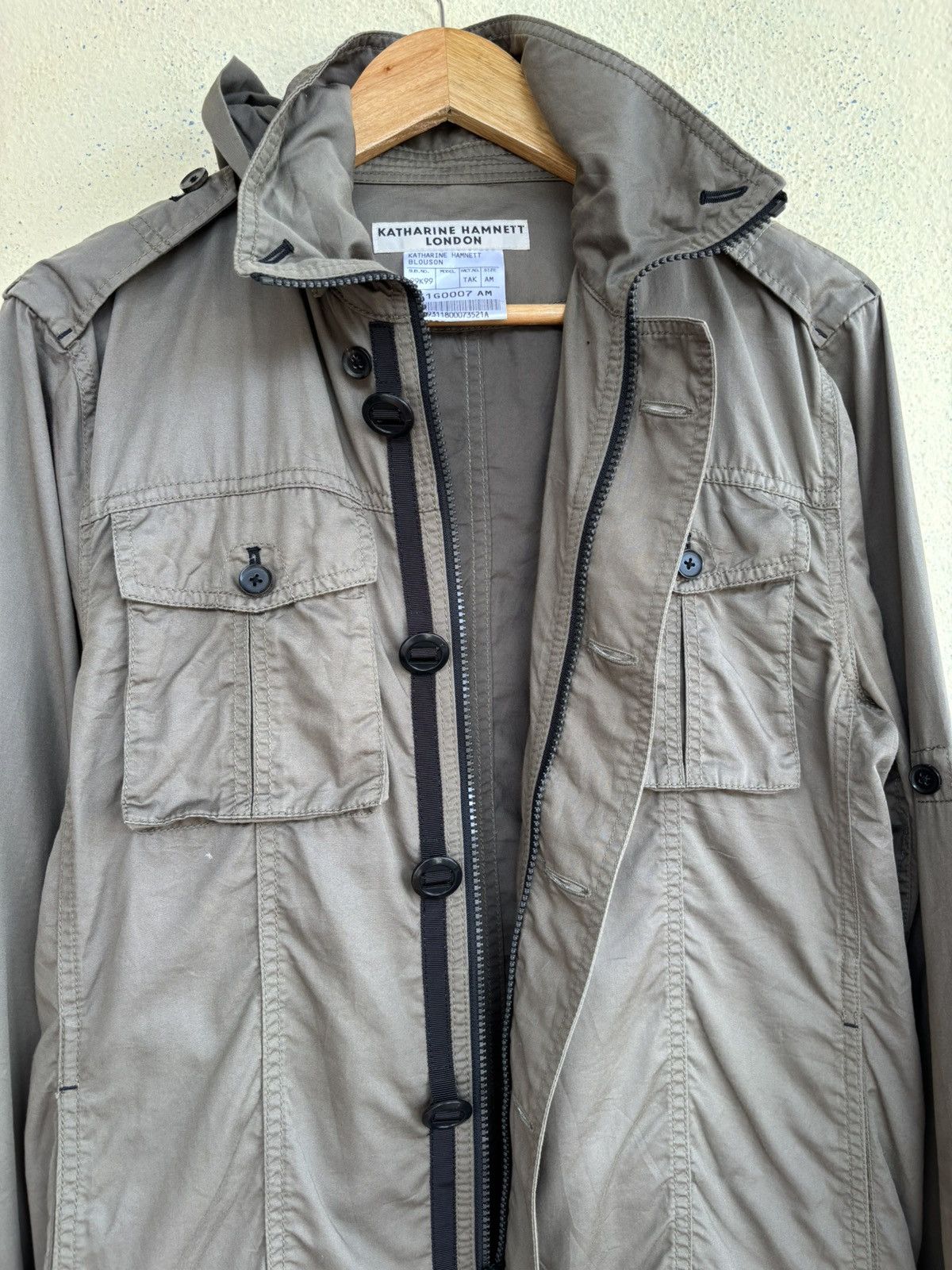 Katharine Hamnett London Katharine Hamnett Blouson Hooded Jacket Size US XS / EU 42 / 0 - 8 Thumbnail