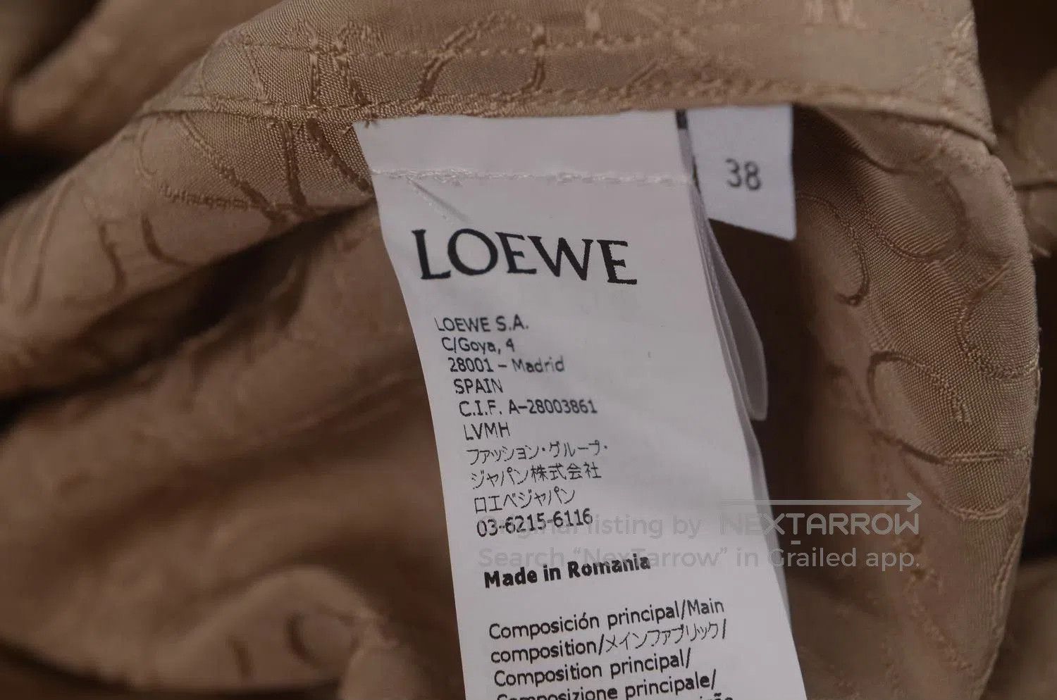 Loewe Loewe Irregular Logo Embroidery Long Sleeve Dress. Size M / US 6-8 / IT 42-44 - 6 Thumbnail