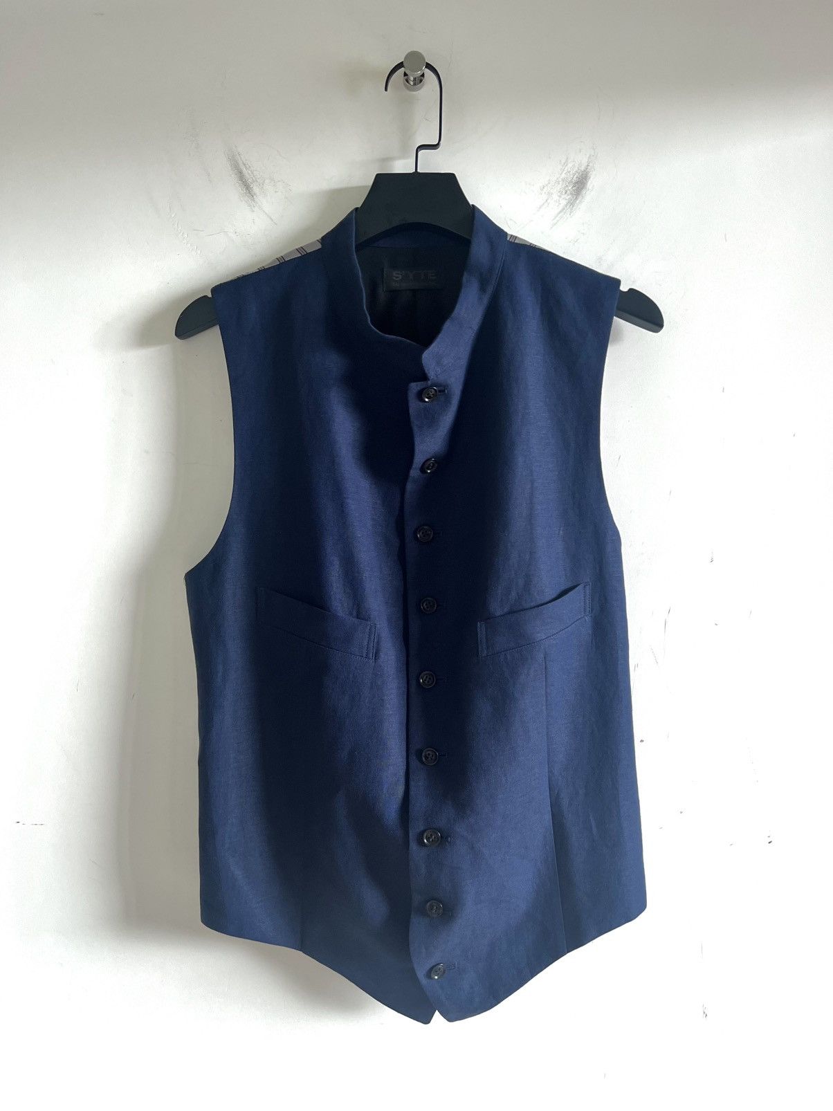 Yohji Yamamoto S'yte Yohji Yamamoto - Stand Collar Tailored Vest Size US L / EU 52-54 / 3 - 1 Thumbnail