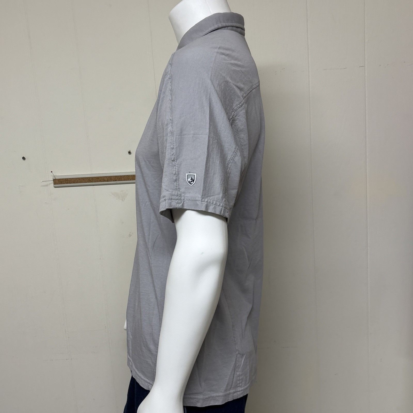 Kuhl Kuhl Wayfarer Polo Shirt Mens XL Gray Organic Cotton Wildfib Size US XL / EU 56 / 4 - 2 Thumbnail