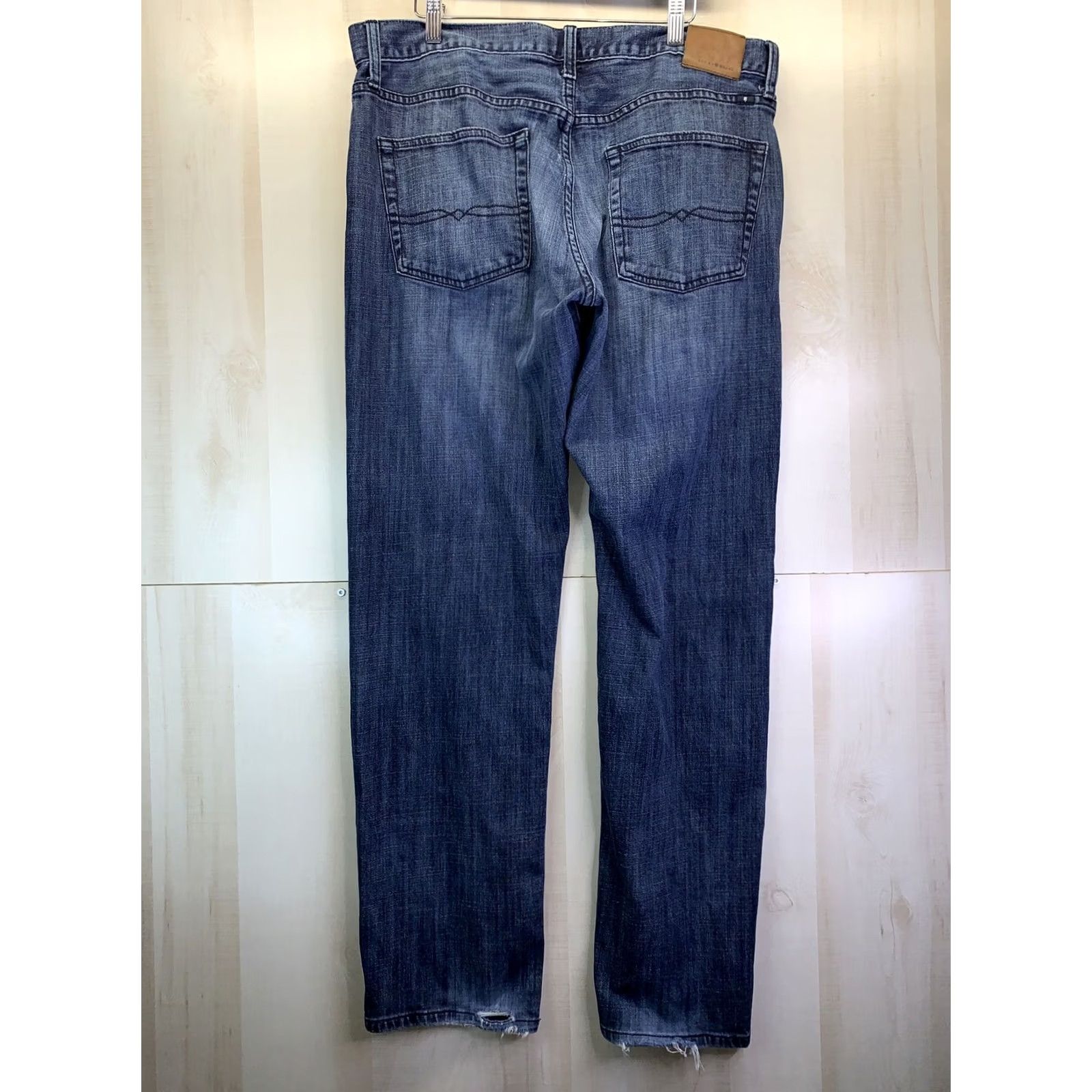 Lucky Brand VINTAGE Lucky Brand Jeans Mens 38x34 Straight Denim Blue 5-Pocket Design-4538 Size US 38 / EU 54 - 6 Thumbnail