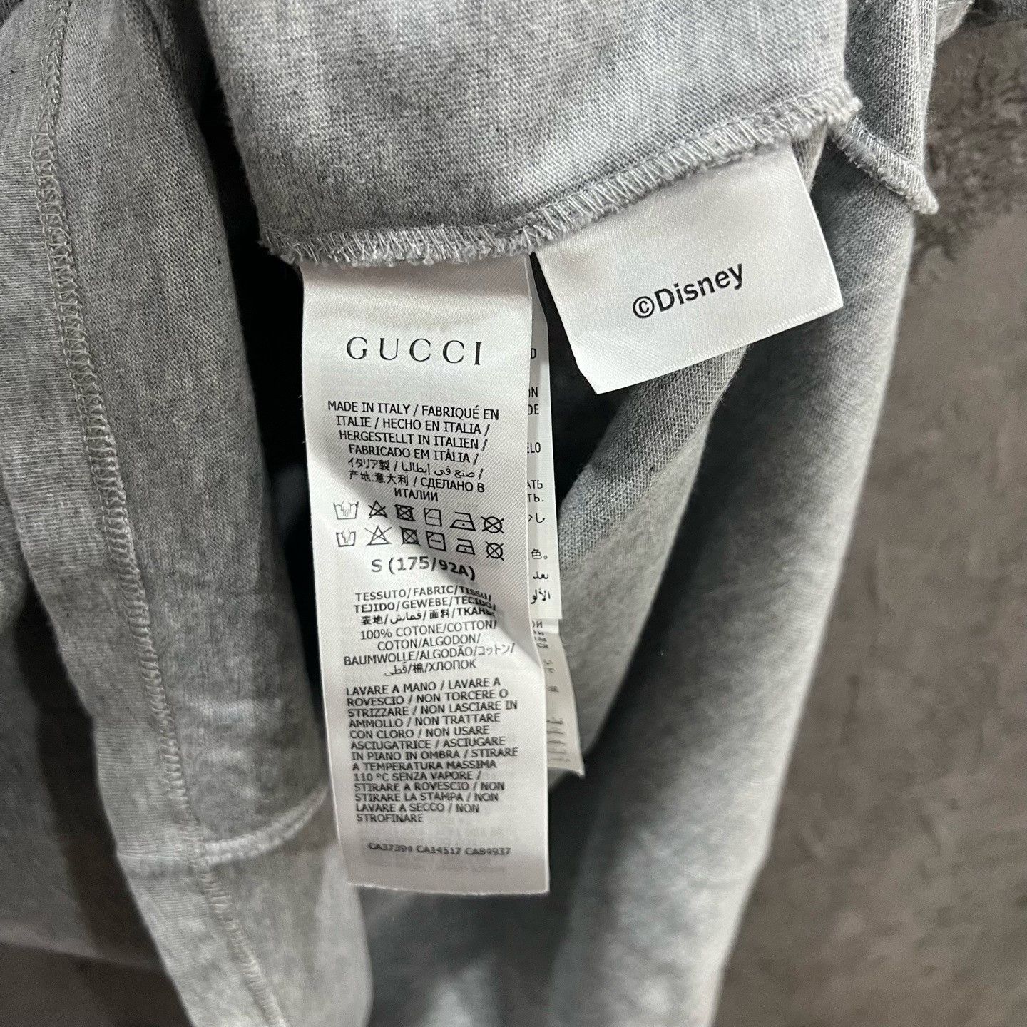 Gucci Gucci Gray Donald Duck Short Sleeve Size US S / EU 44-46 / 1 - 4 Thumbnail