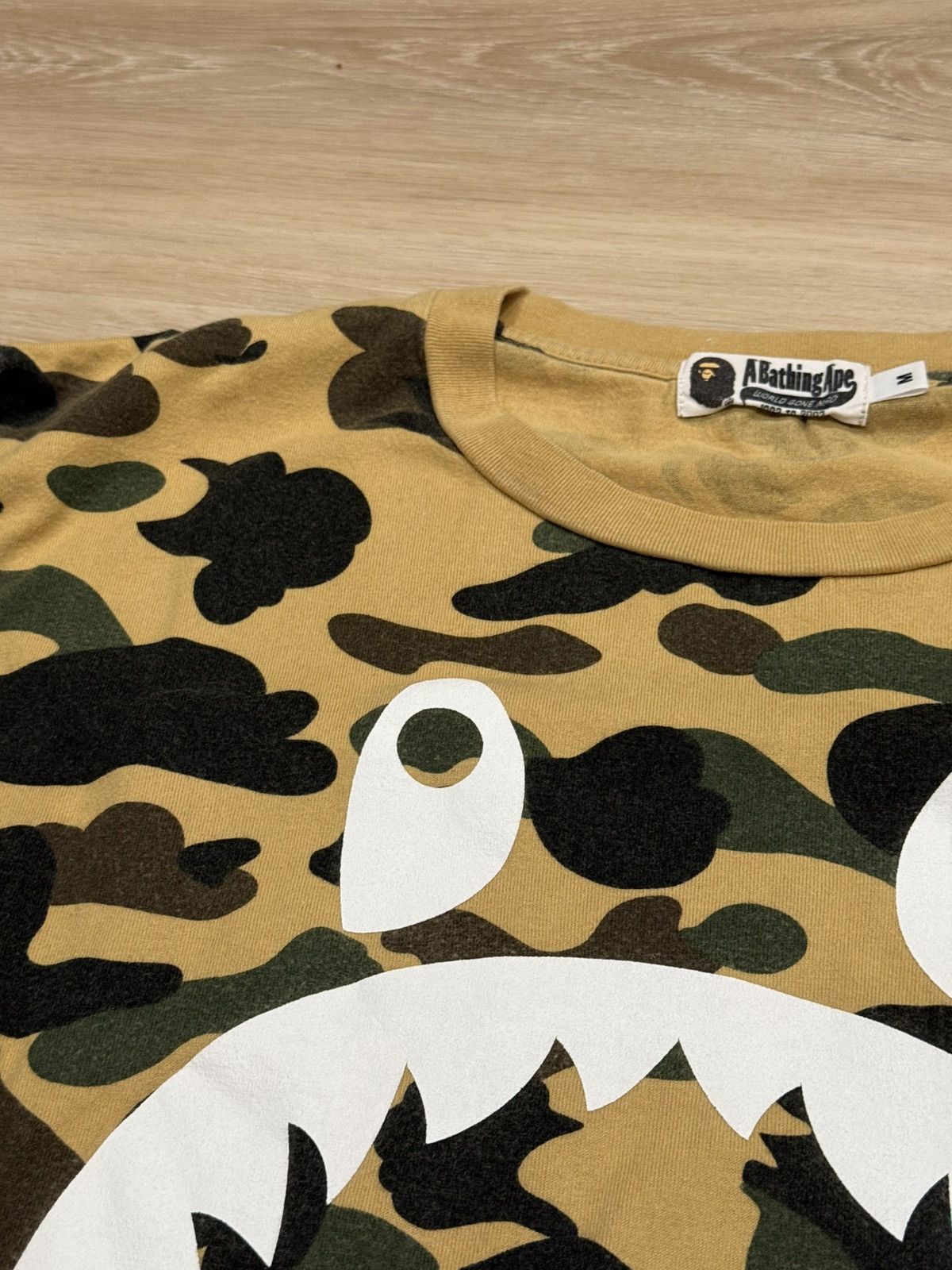 Bape Bape Camo Shark L/S Tee Size US M / EU 48-50 / 2 - 6 Thumbnail
