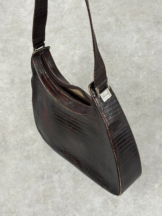 Balenciaga 1990s Balenciaga Brown Leather Handle Bag Size ONE SIZE - 9 Thumbnail
