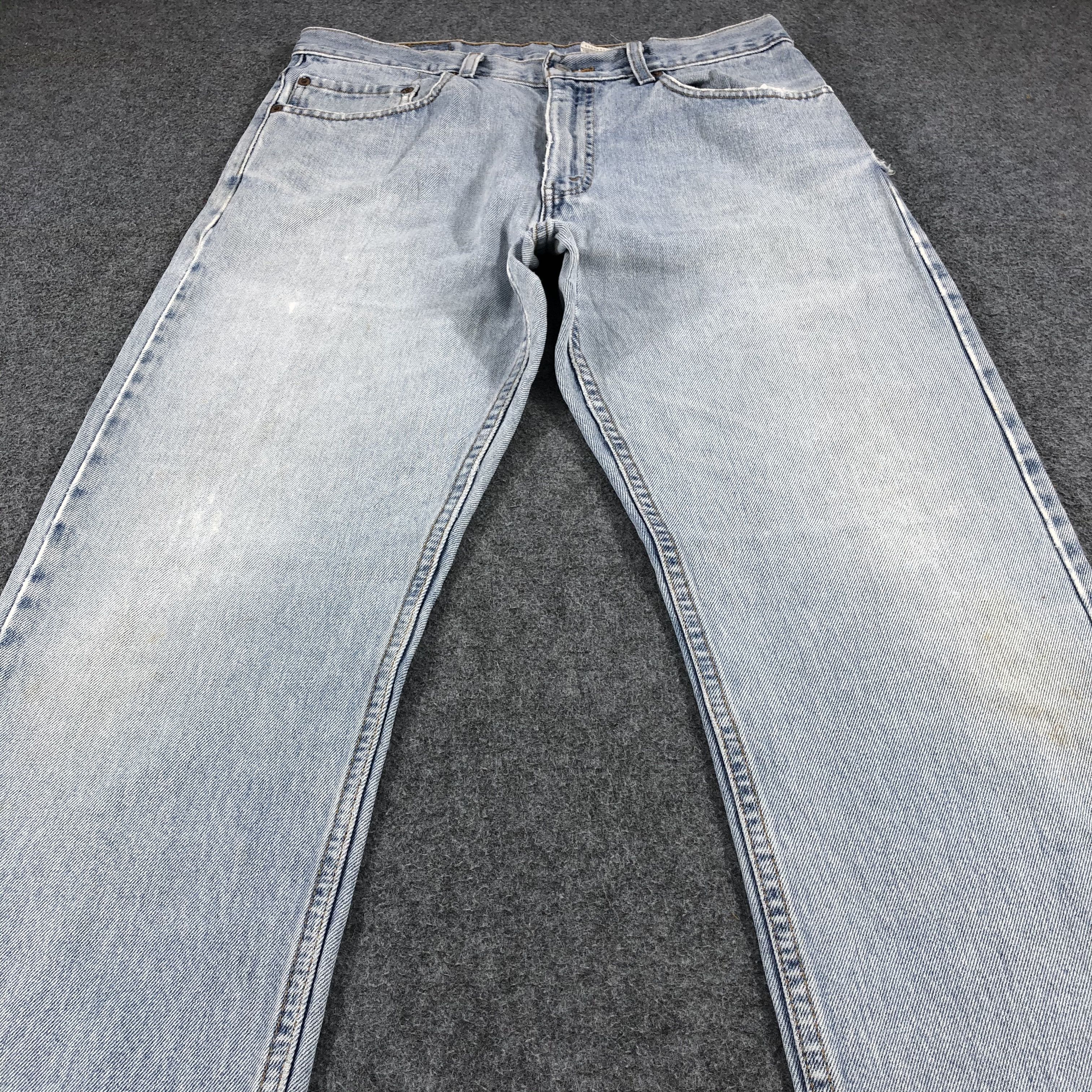 Levi's 90s Vintage Light Washed Levis 505 Jeans-J974 Size US 33 - 3 Thumbnail