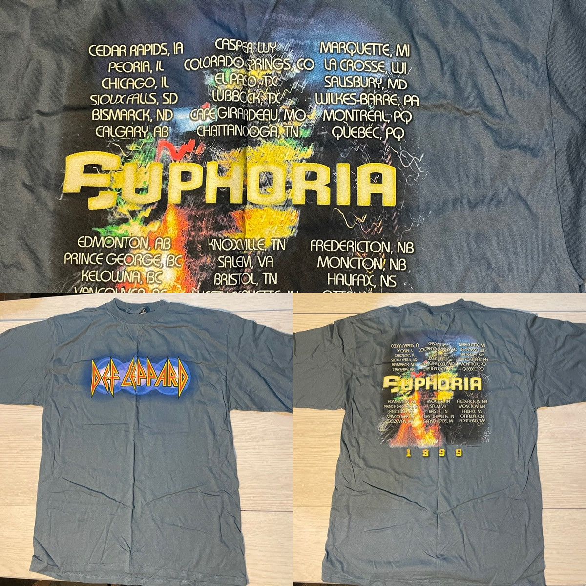 Vintage Def Leppard 1999 Euphoria Tour LARGE Shirt Vintage 90s RARE Size US L / EU 52-54 / 3 - 1 Thumbnail