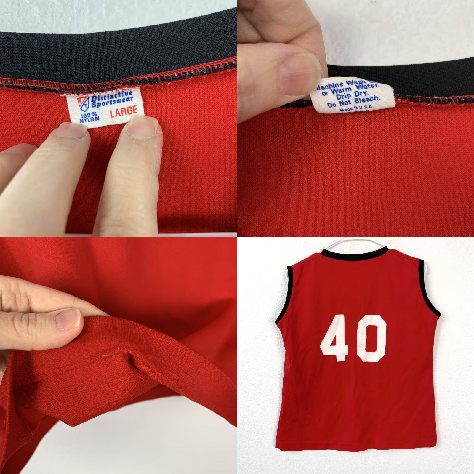 Vintage VINTAGE East-Tenn Distinctive Sportswear Womens Red Sleeveless Jersey Tank Size L Size L / US 10 / IT 46 - 8 Thumbnail