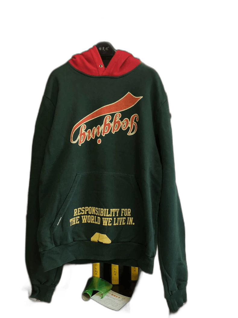 Dolce & Gabbana Green and Red Graphic Hooded Sweatshirt Size US L / EU 52-54 / 3 - 1 Thumbnail