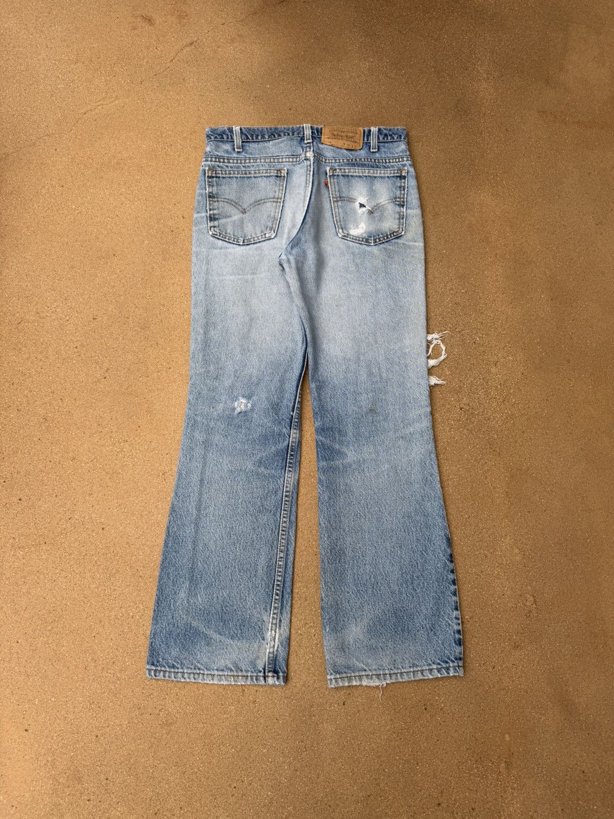 Levi's Vintage 90’s Levi’s 517 Orange Tab Bootcut Flare Jeans 31x29 Size US 31 - 2 Thumbnail