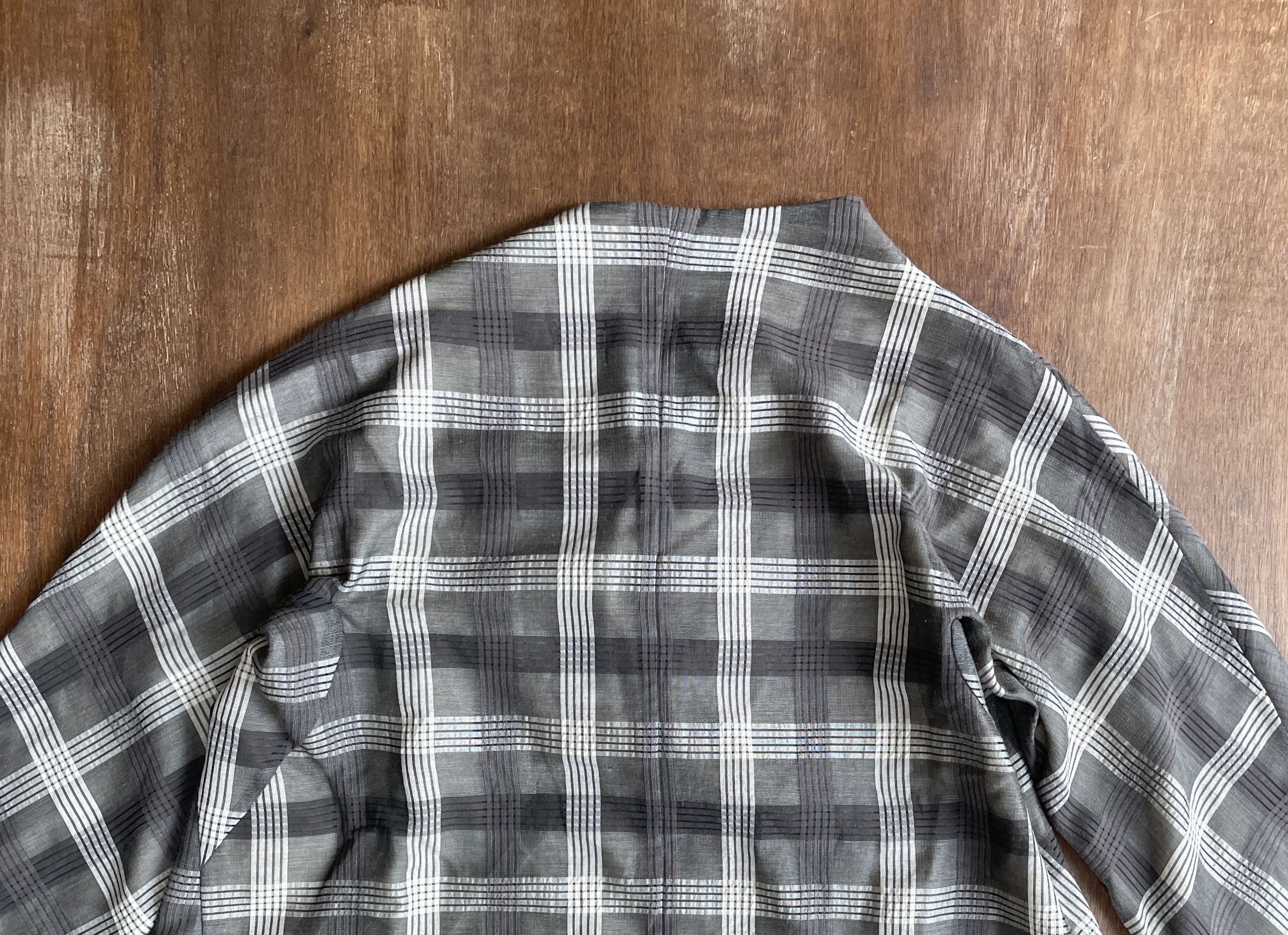 Comme des Garcons COMME des GARÇONS Grey Plaid Pullover Jacket Size M / US 6-8 / IT 42-44 - 7 Thumbnail