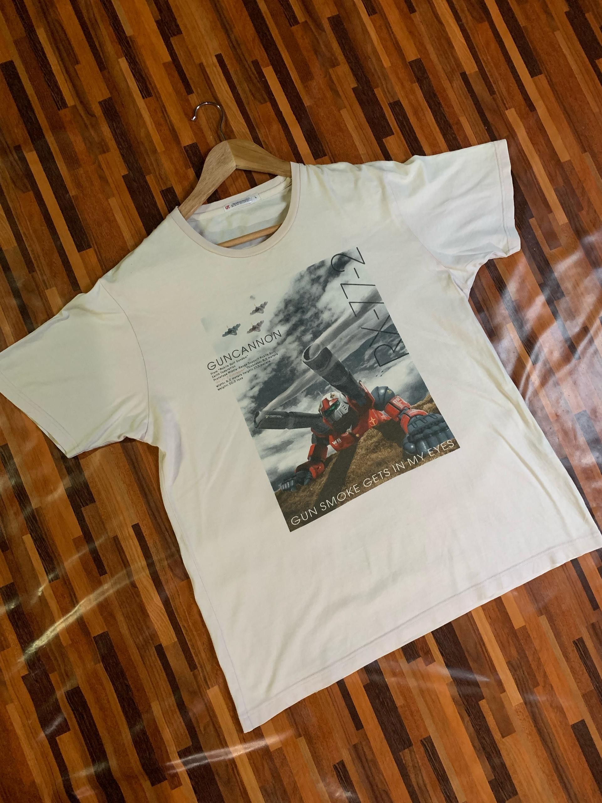 Vintage Vintage Gundam “RX-77-2 GUNCANNON” Tshirt RARE Size US L / EU 52-54 / 3 - 6 Thumbnail