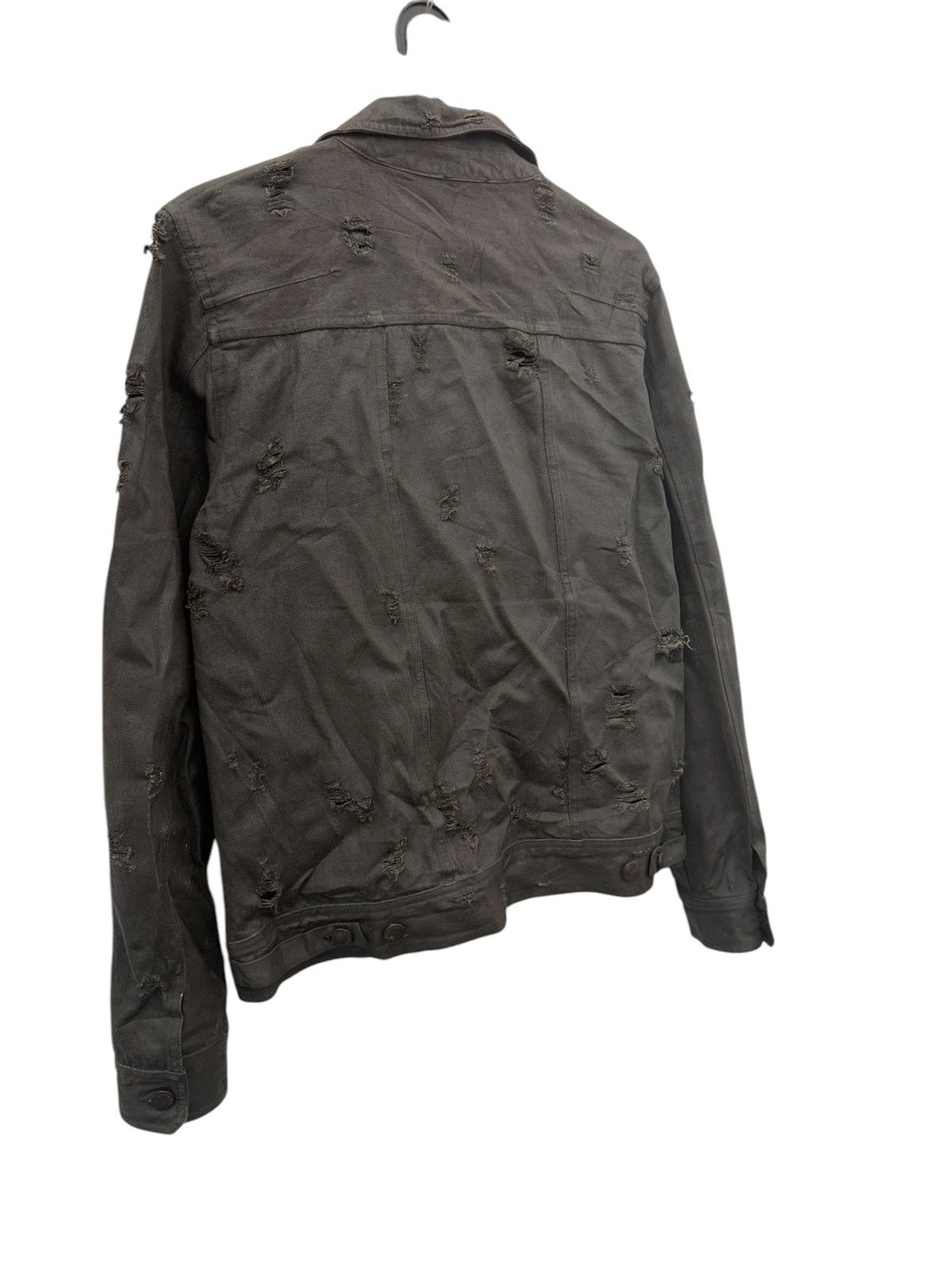 In The Attic × Japanese Brand × Undercover Japan Brand In The Attic Ripped Design Waxed Jacket Rare Size US M / EU 48-50 / 2 - 5 Thumbnail