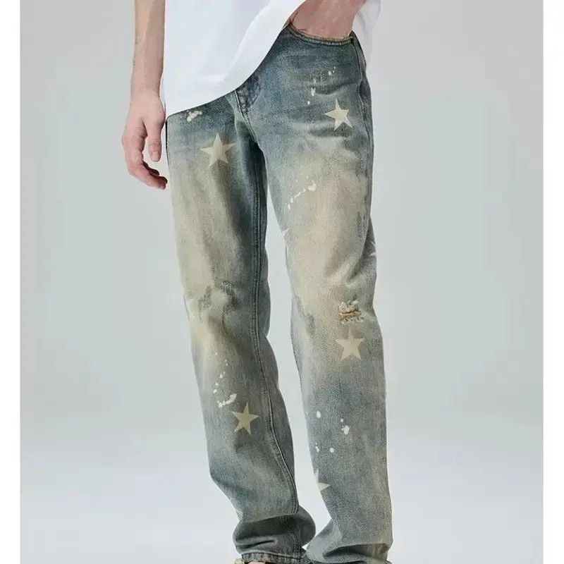 Japanese Brand Casual loose straight leg high street jeans Size US 32 / EU 48 - 6 Thumbnail