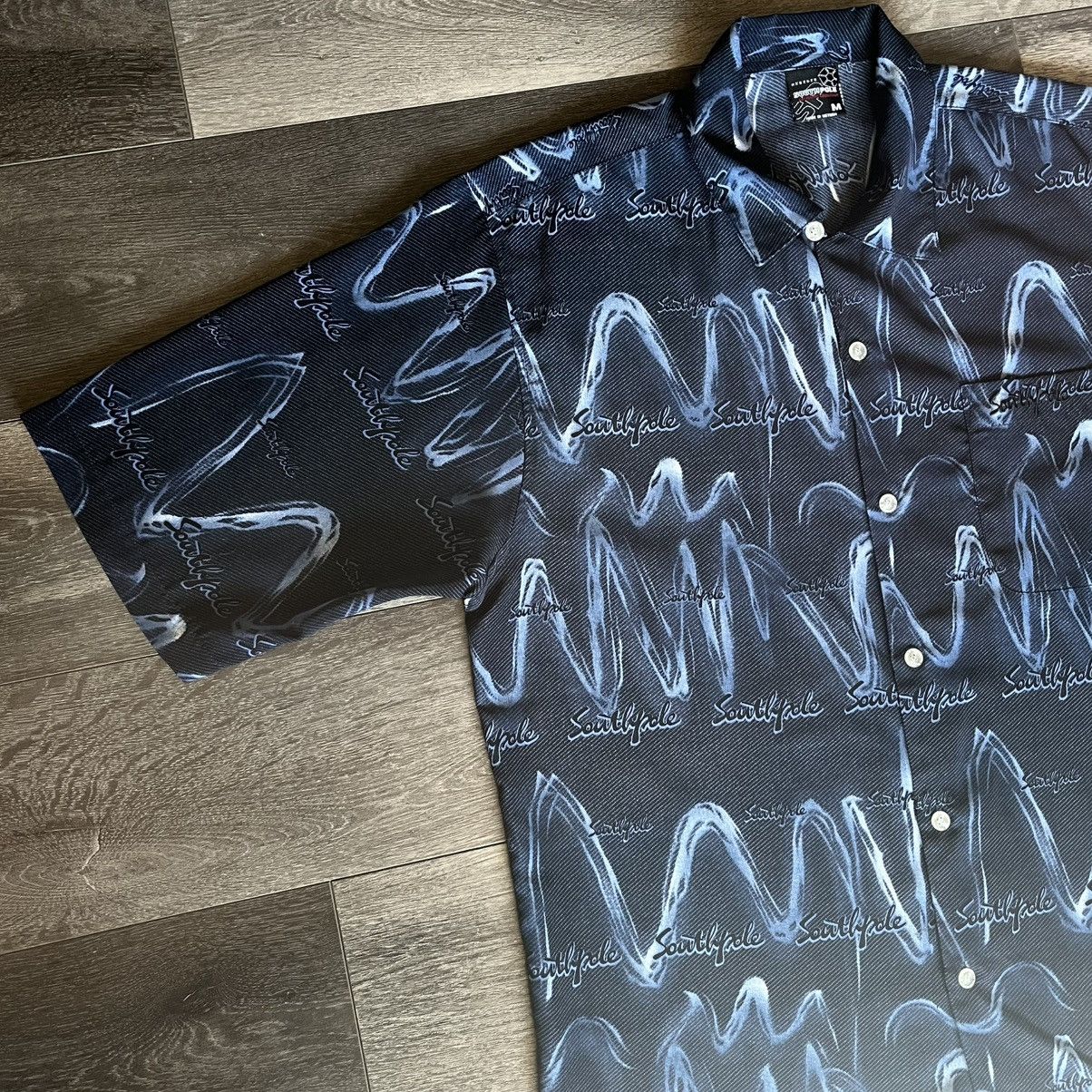 Southpole Vintage Y2K Southpole Geometric Pattern Wavelength S/S Shirt Size US M / EU 48-50 / 2 - 3 Thumbnail