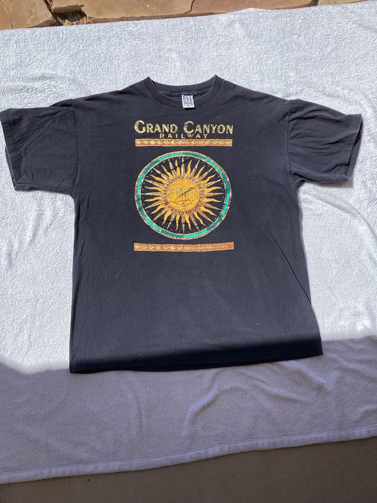 Vintage Vtg 90s Grand Canyon railway single stitch size XL T-shirt Size US XL / EU 56 / 4 - 1 Thumbnail