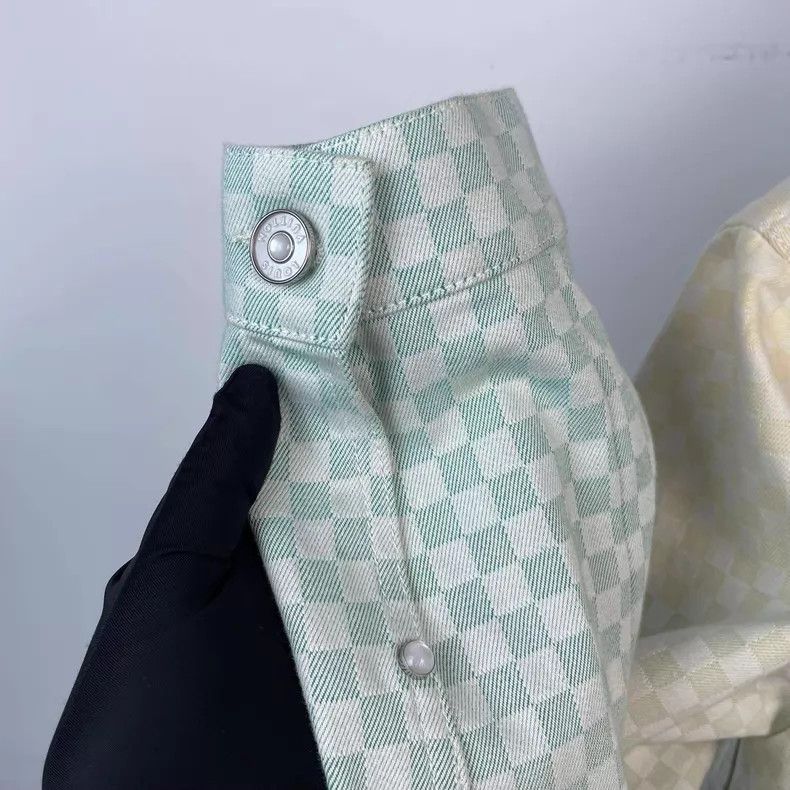 Louis Vuitton Louis Vuitton SS25 Green Gradient Checker Denim Jacket Size US S / EU 44-46 / 1 - 5 Thumbnail