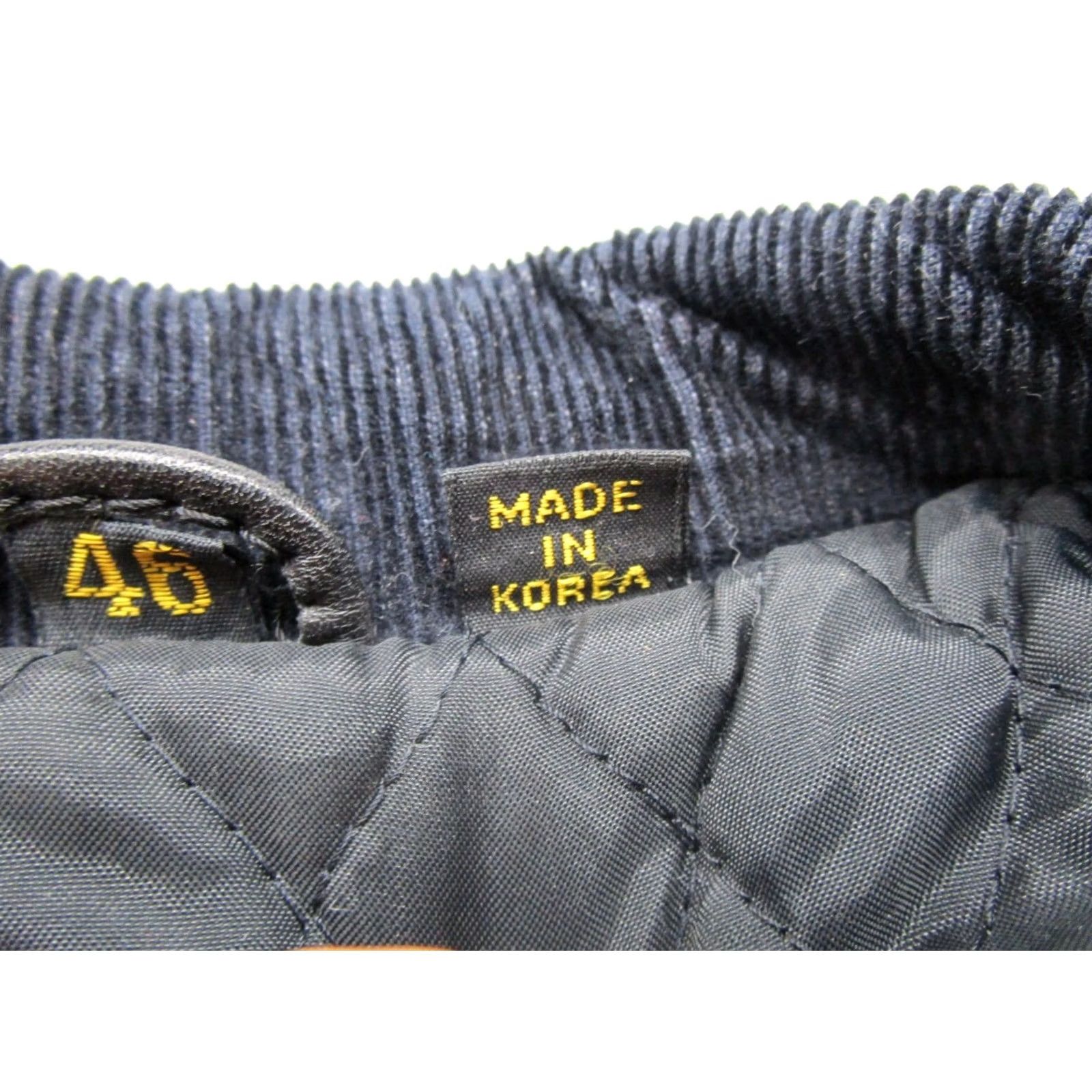 Yamaha VTG Yamaha Leather Jacket Mens Black Moto Bomber Quilted Lined Elbow Patch Size 46 Size US S / EU 44-46 / 1 - 3 Thumbnail