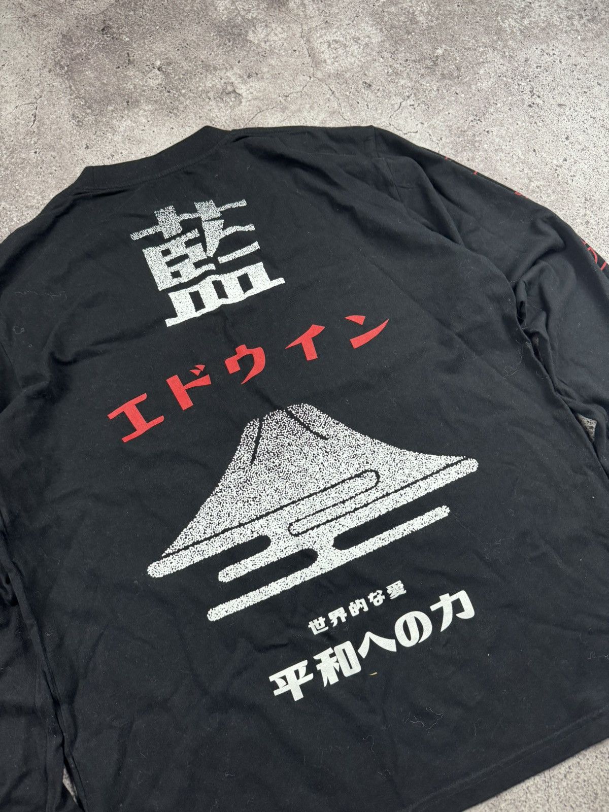 Edwin VINTAGE EDWIN JAPANEESE RARE BIG LOGO ARCHIVE LONG SLEEVE Size US M / EU 48-50 / 2 - 7 Thumbnail