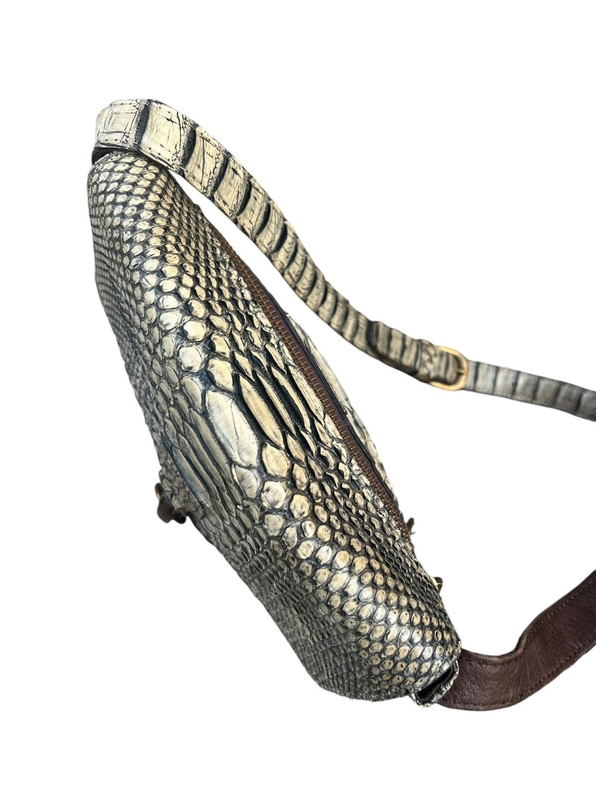 Leather Vintage Vin Donn Japan Python Snake Skin Leather Bag Sling Size ONE SIZE - 18 Thumbnail
