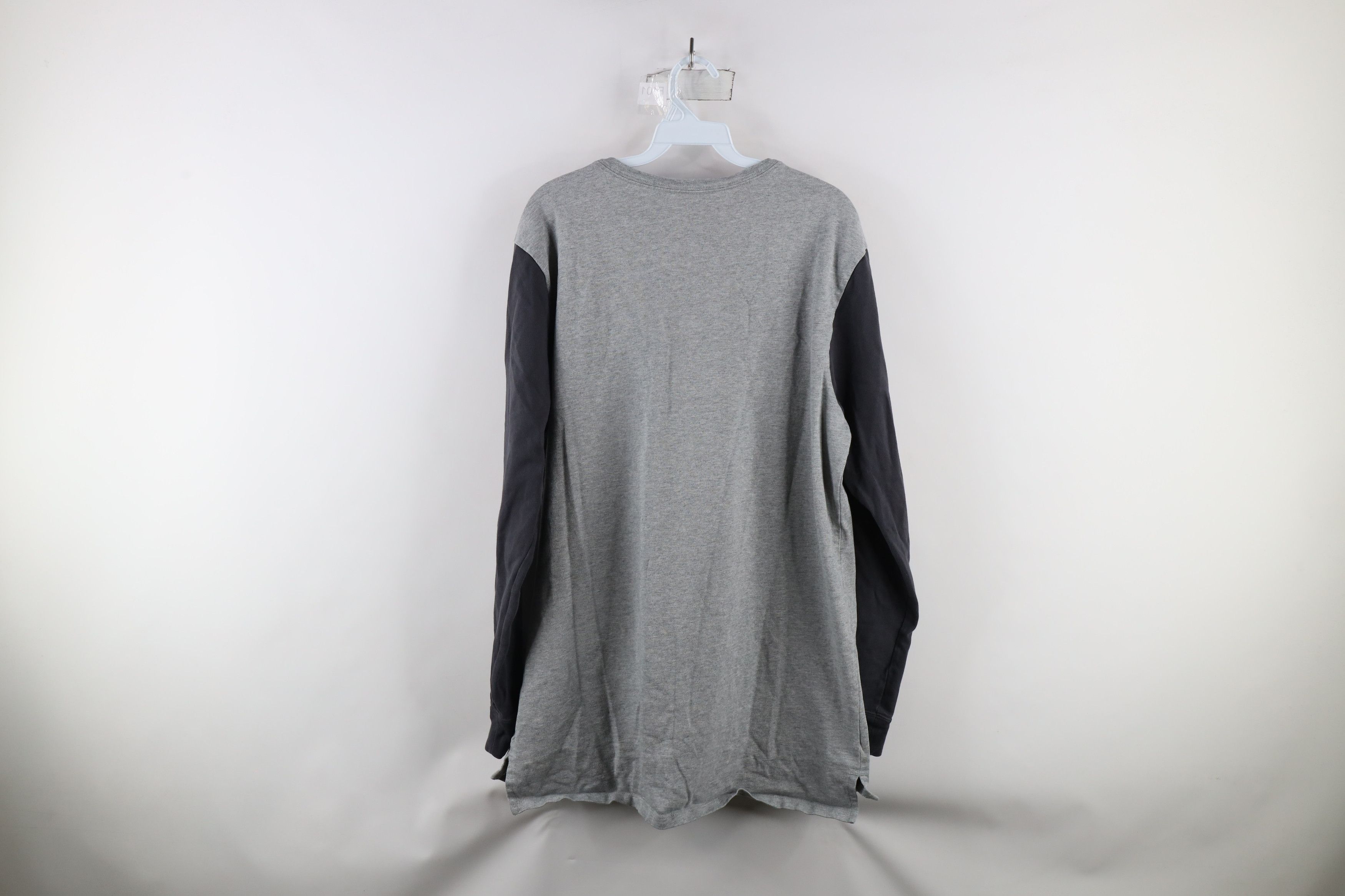 Nike × Vintage Nike University of Michigan Long Sleeve T-Shirt Gray Size US L / EU 52-54 / 3 - 8 Thumbnail