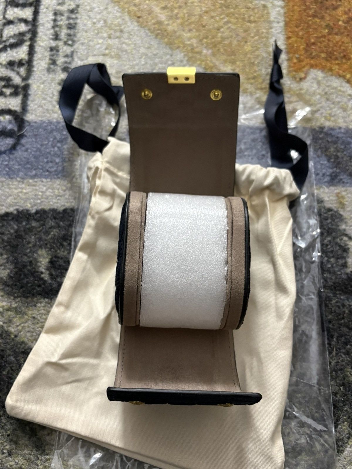 Kith Kithmas Monogram Suede Leather Single Watch Roll Ink Size ONE SIZE - 6 Thumbnail