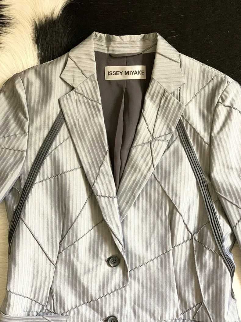 Issey Miyake Issey Miyake Silver suit jacket Size M / US 6-8 / IT 42-44 - 9 Thumbnail