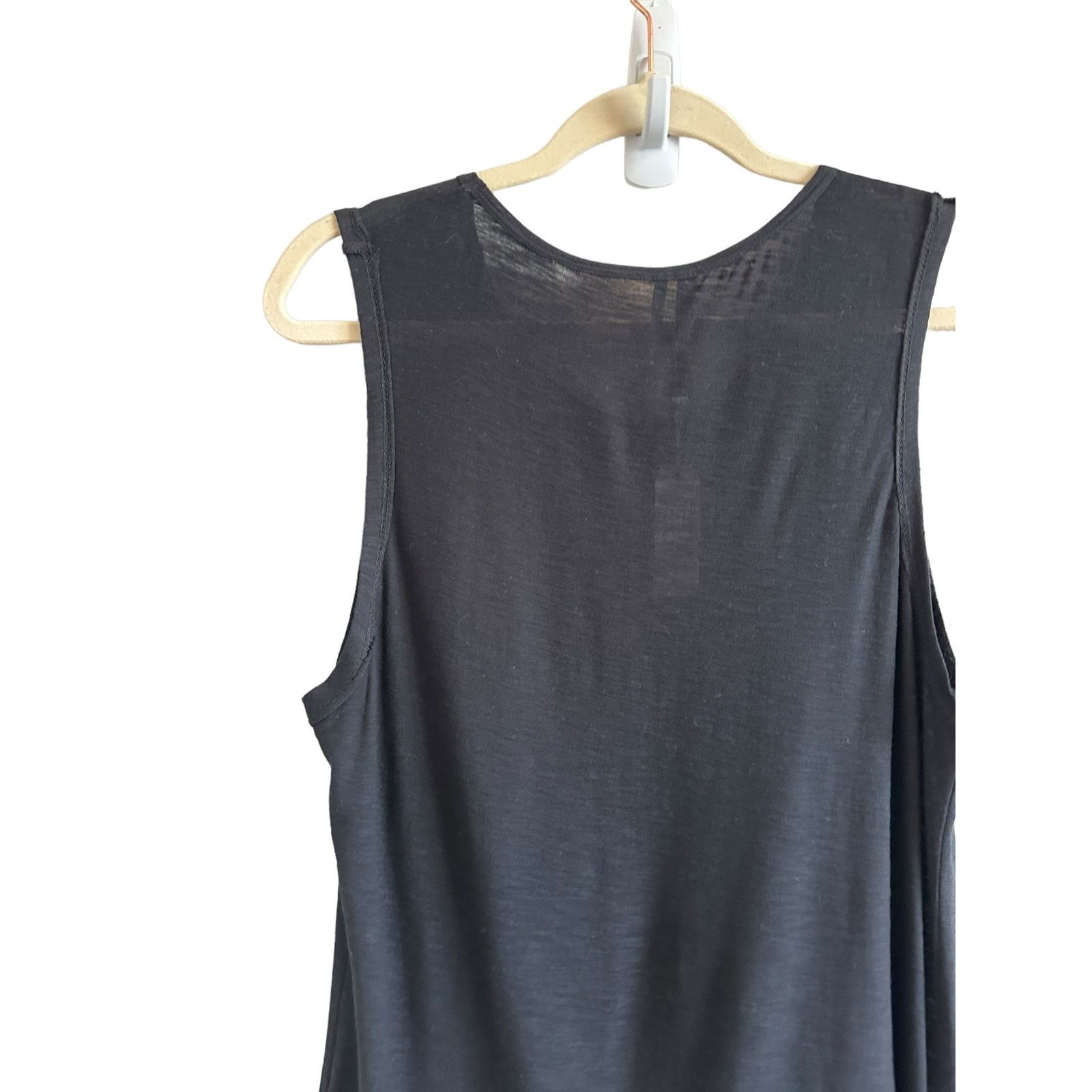 Comune Comune Small Malibu Black Scoop Neck Lightweight Tank Top Size S / US 4 / IT 40 - 9 Thumbnail