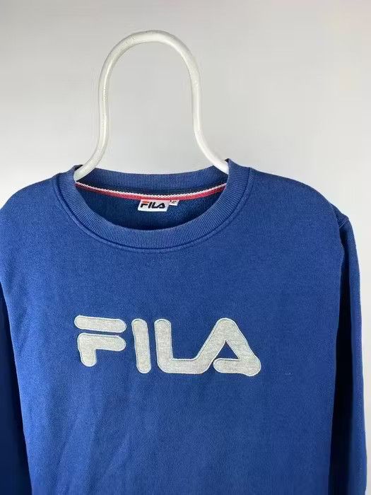 Fila Fila sweatshirt vintage big logo size XLarge band tee navy Size US XL / EU 56 / 4 - 2 Thumbnail