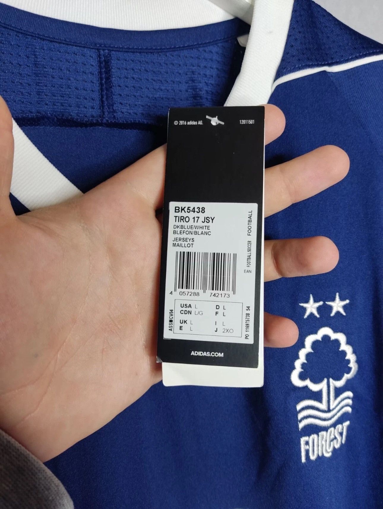 Adidas Adidas Nottingham Forest 2017-18 Away Football Shirt Jersey Size US L / EU 52-54 / 3 - 9 Thumbnail