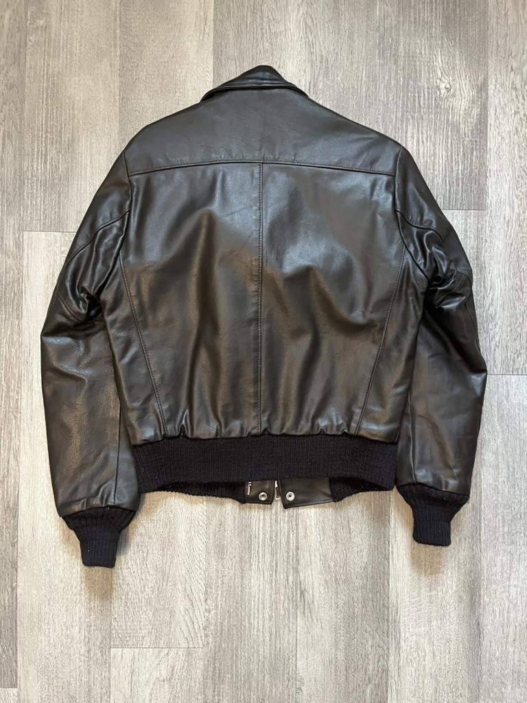 Designer Vintage Oakton Ltd Leather Bomber Jacket with Quilted Lining Size US M / EU 48-50 / 2 - 4 Thumbnail