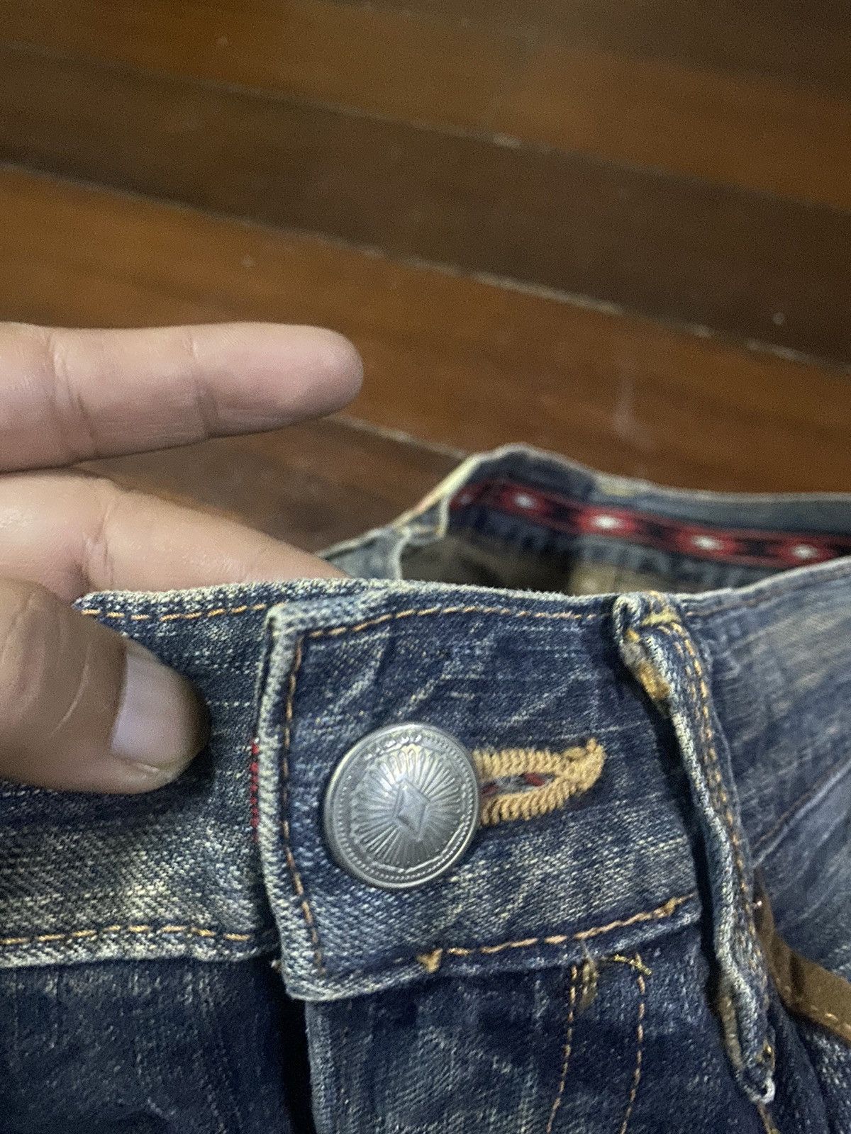 Edwin Fire 🔥 EDWIN EXCLUSIVE VINTAGE dirty mud wash Size US 34 / EU 50 - 8 Thumbnail