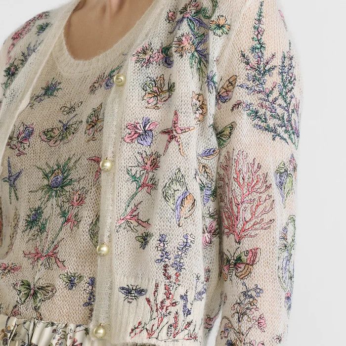 Dior o1bcso1str0126 Sweaters in White Size L / US 10 / IT 46 - 3 Thumbnail