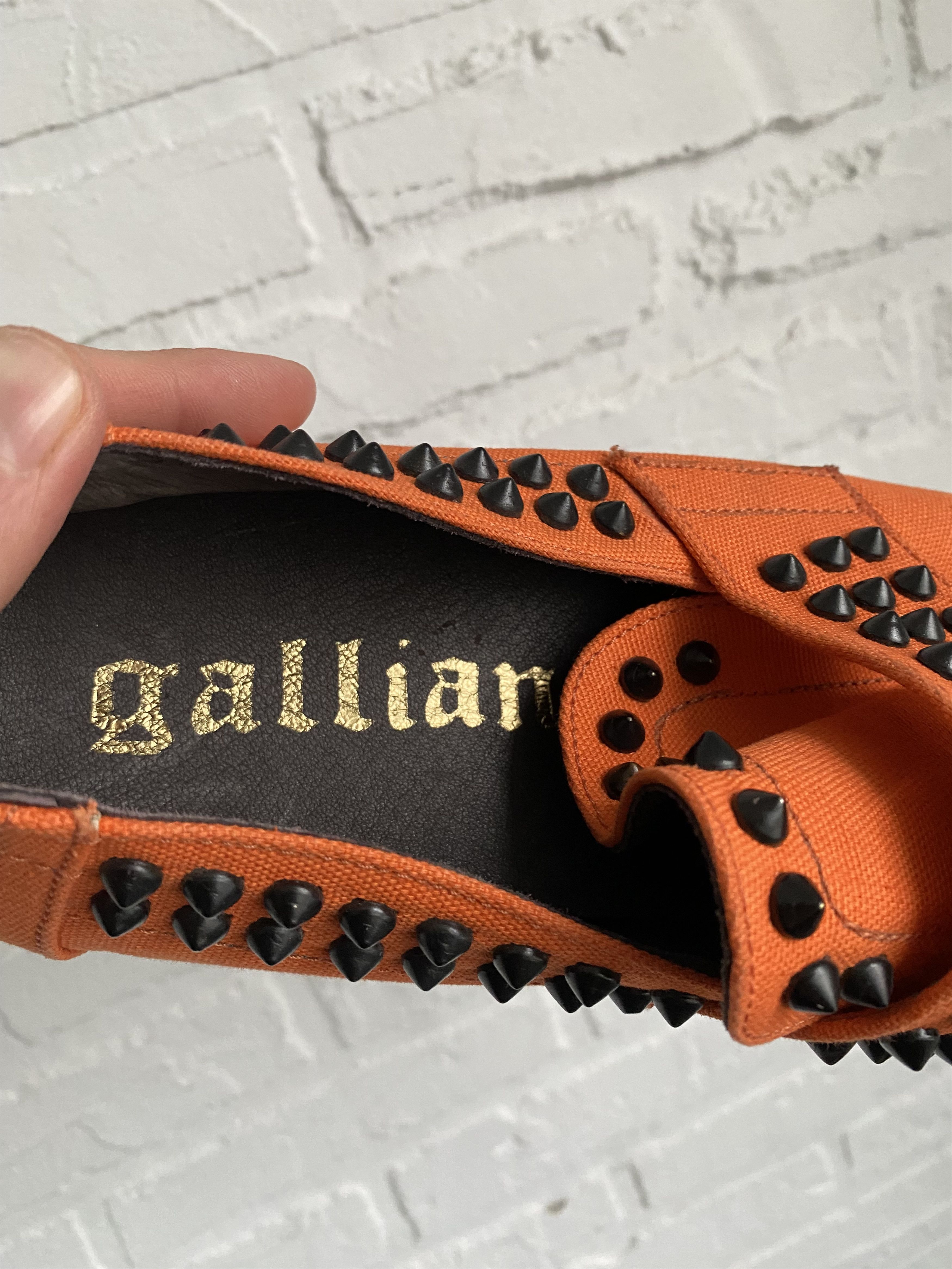 John Galliano John Galliano spikes orange slippers moccasins Size US 8.5 / EU 41-42 - 12 Thumbnail