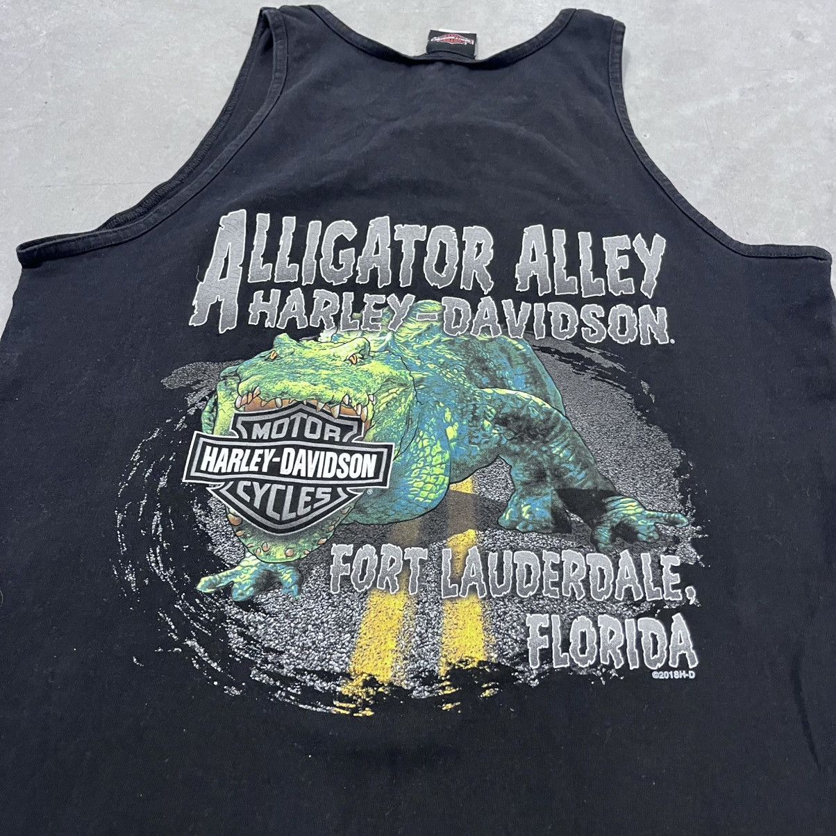 Harley Davidson Vintage Harley Davidson large tank top sleeveless Gators Size US L / EU 52-54 / 3 - 3 Thumbnail