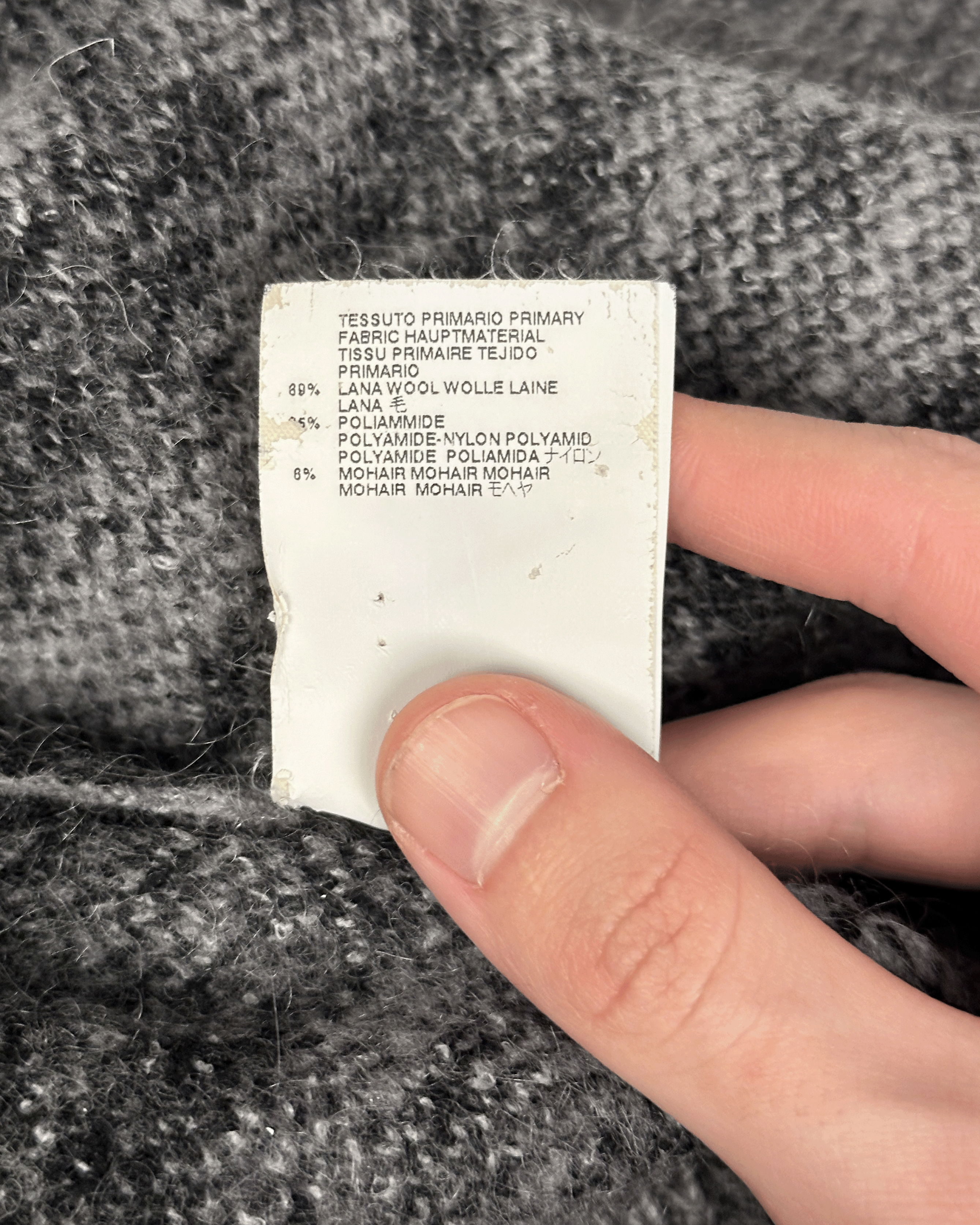 Maison Margiela Maison Margiela Snow Camo Mottled Turtleneck Cardigan Size US M / EU 48-50 / 2 - 13 Thumbnail
