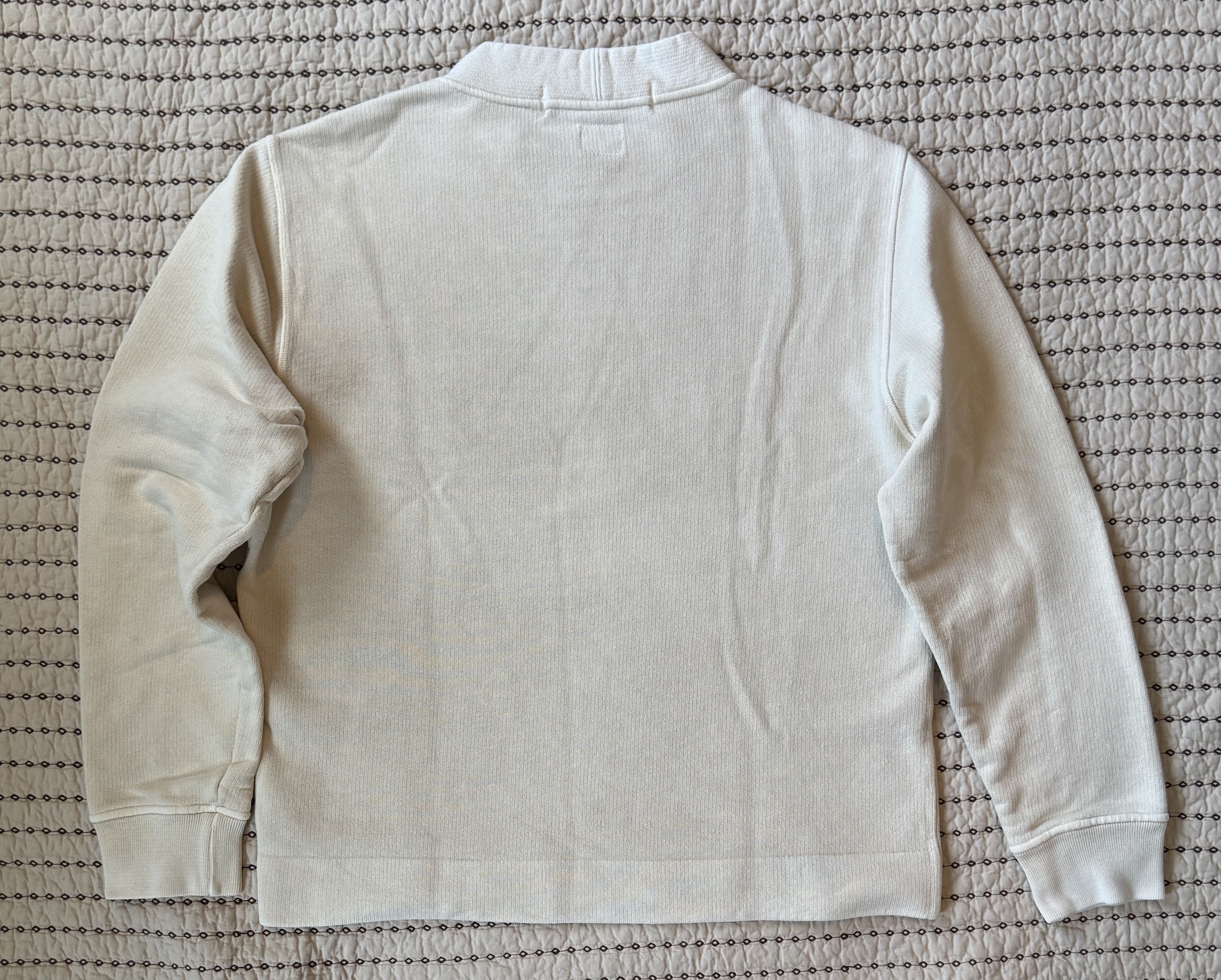 C.P. Company VINTAGE C.P. COMPANY MOCK TURTLENECK SWEATSHIRT CREAM MEDIUM Size US M / EU 48-50 / 2 - 4 Thumbnail