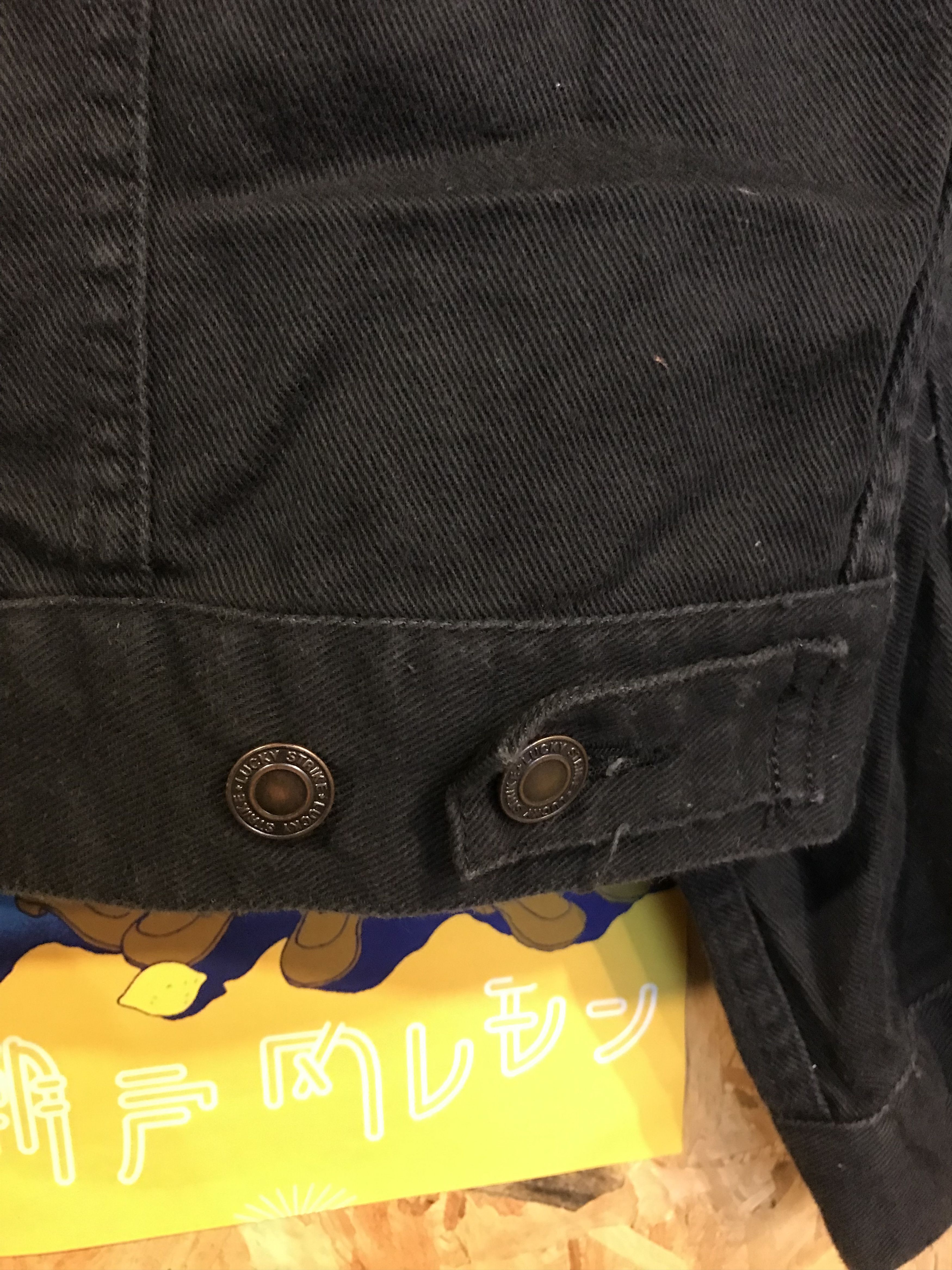 Japanese Brand Lucky Strike Racing Style Black Denim Jacket Japanese Brand Size US L / EU 52-54 / 3 - 7 Thumbnail
