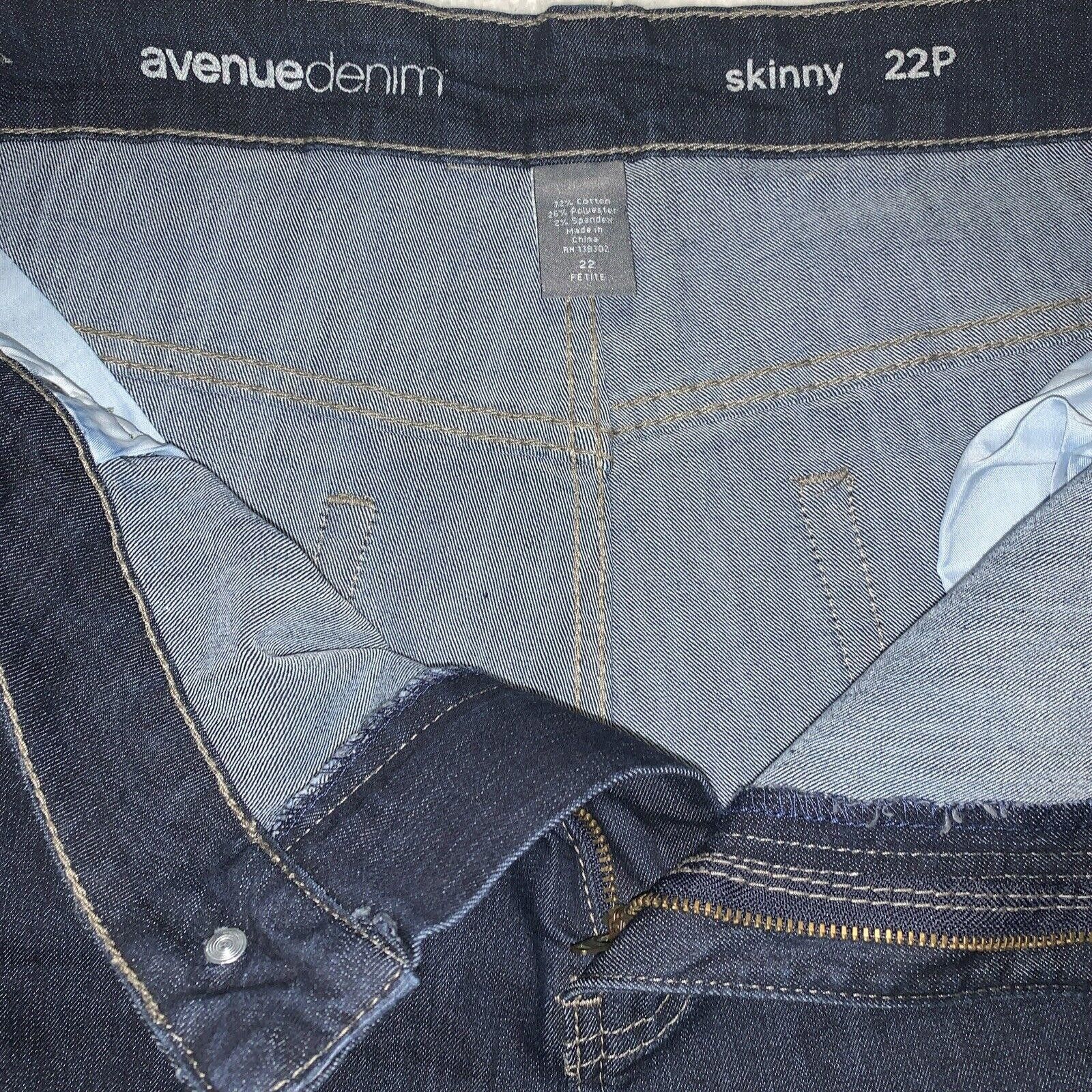 Other Avenue Denim Jeans Women's 22P Plus Dark Blue Stretch Size 42" / US 20 - 10 Thumbnail