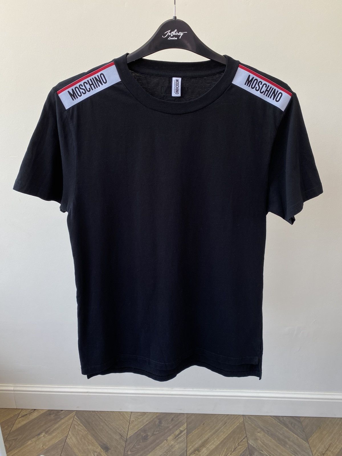 Moschino Vintage MOSCHINO UNDERWEAR Tape Logo T-Shirt Size US L / EU 52-54 / 3 - 3 Thumbnail